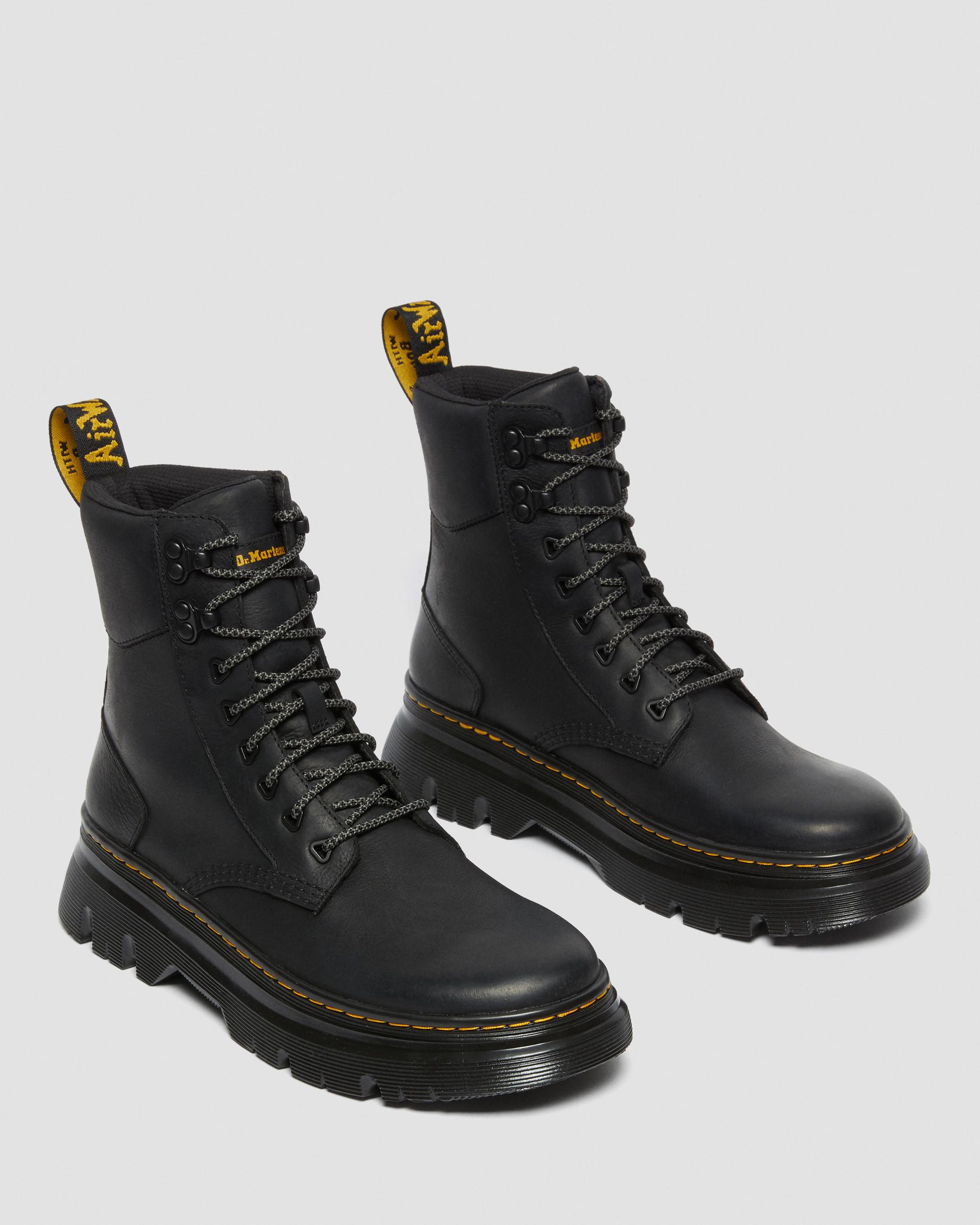 Tarik Wyoming Leather Utility Boots in Black