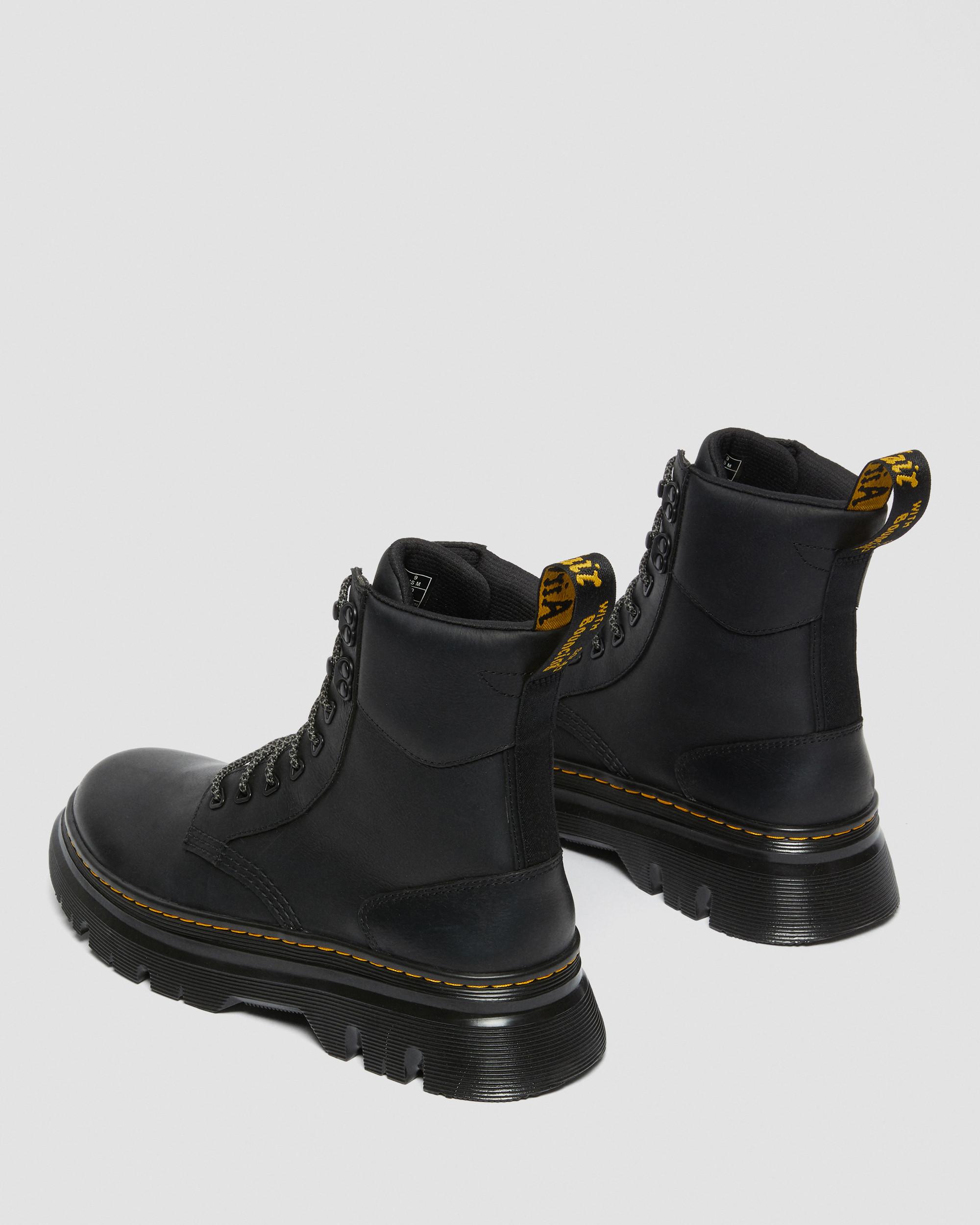 Tarik Wyoming Leather Utility Boots in BLACK | Dr. Martens™