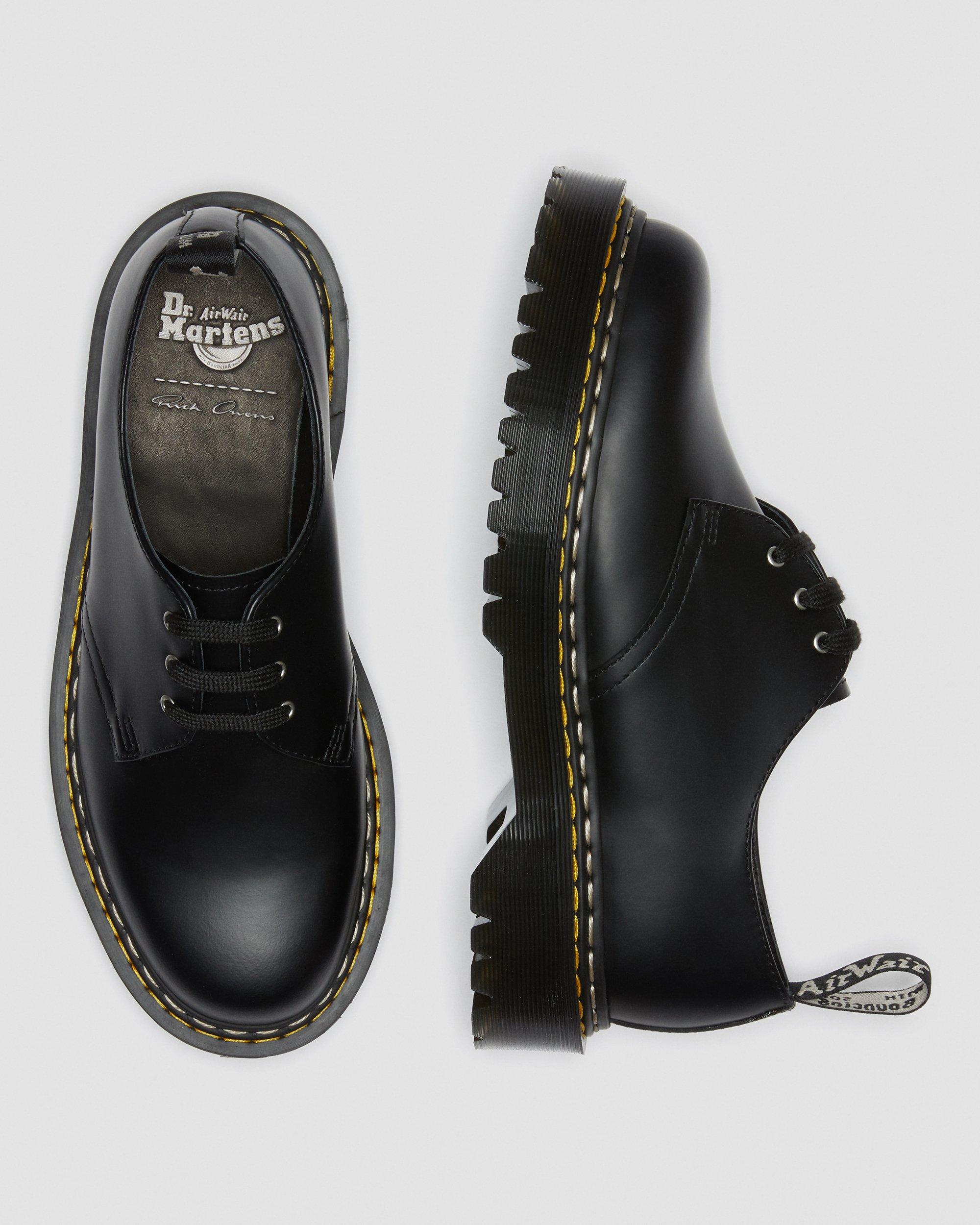 1461 Rick Owens Bex Leather Oxford Shoes in BLACK | Dr. Martens™