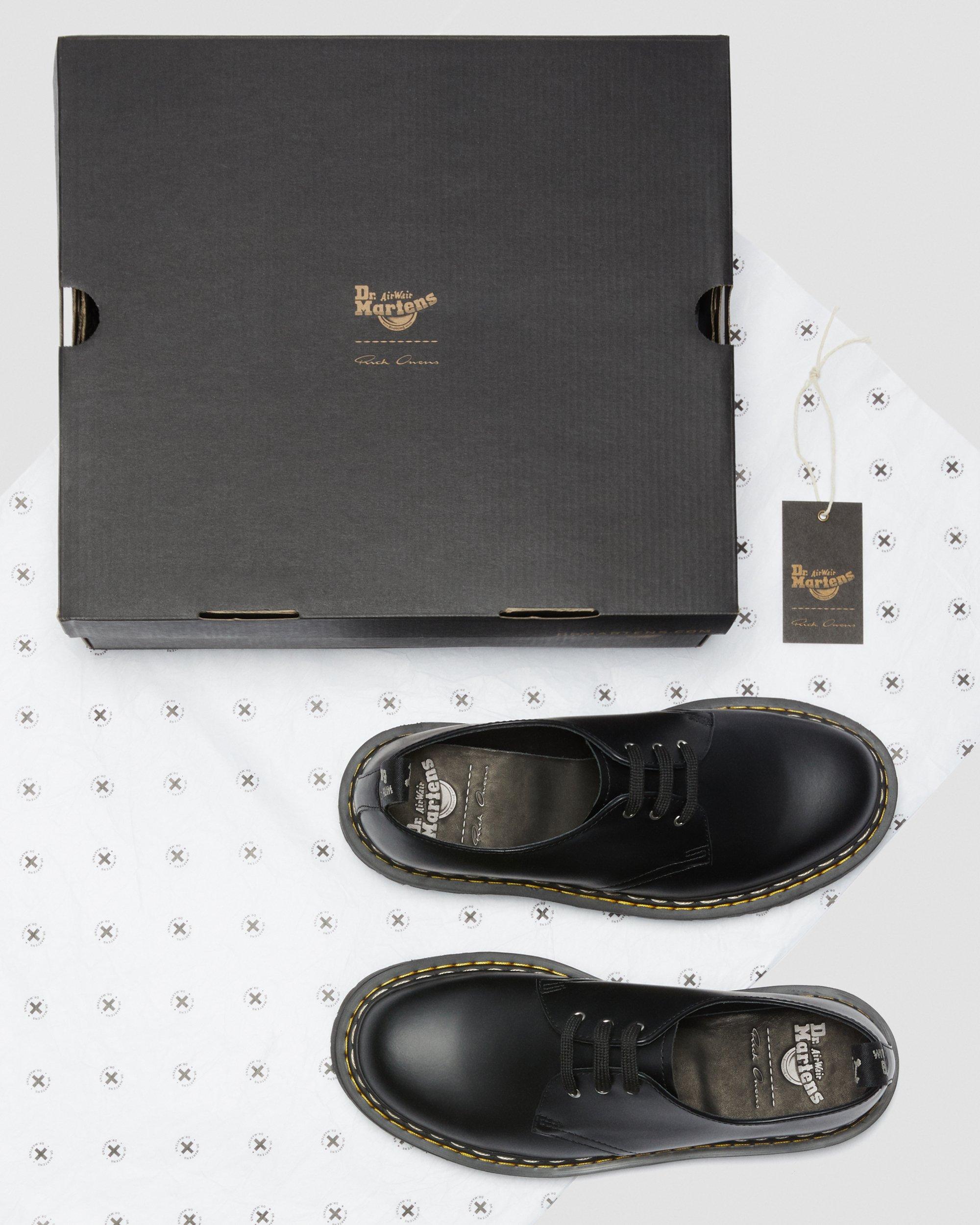 1461 Rick Owens Bex Leather Oxford Shoes in BLACK | Dr. Martens™