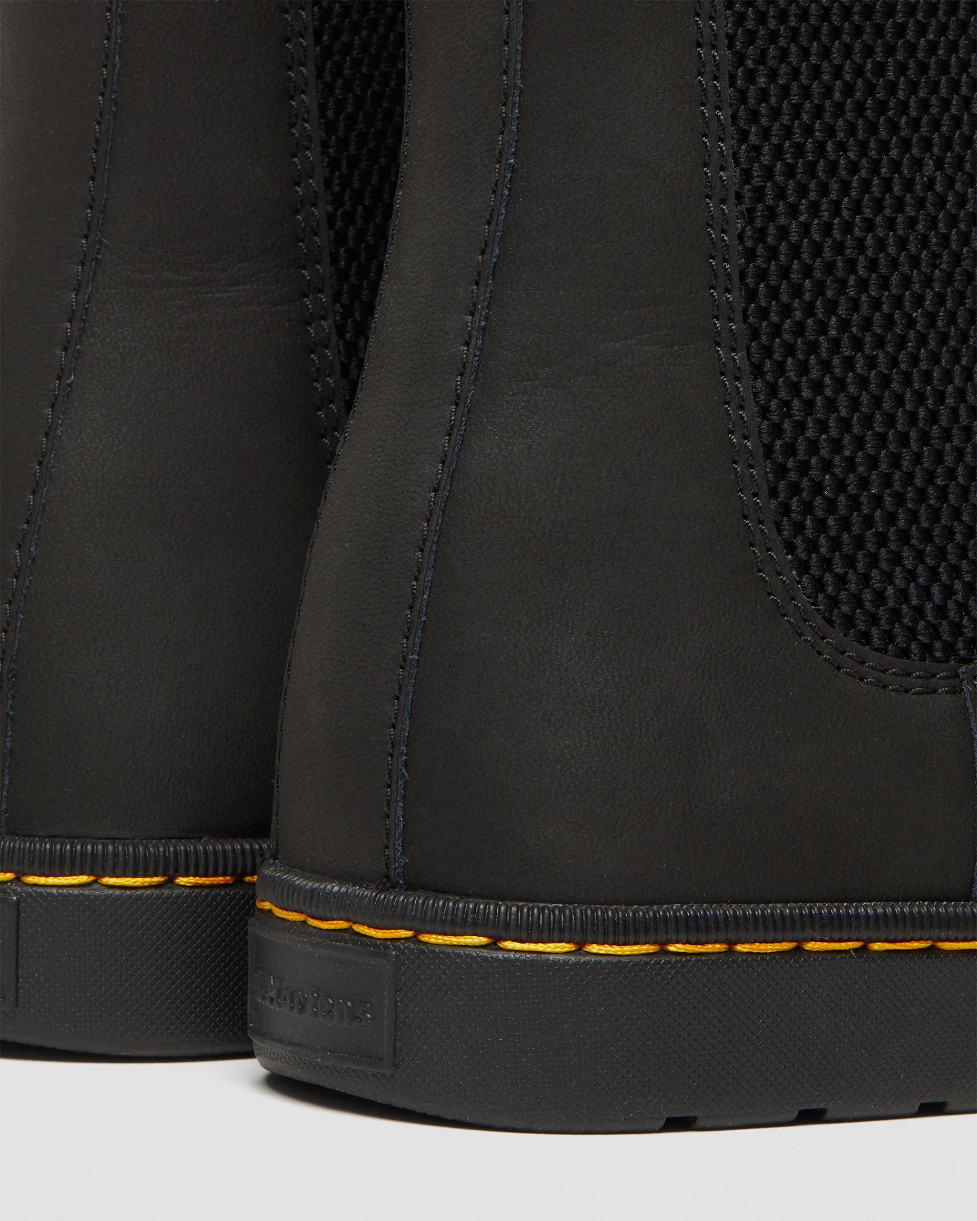AMAZIDEAL Men's Leather Chelsea Boots - Slip-On Ankle Booties With Buckle, Non-Slip Sole - View #7