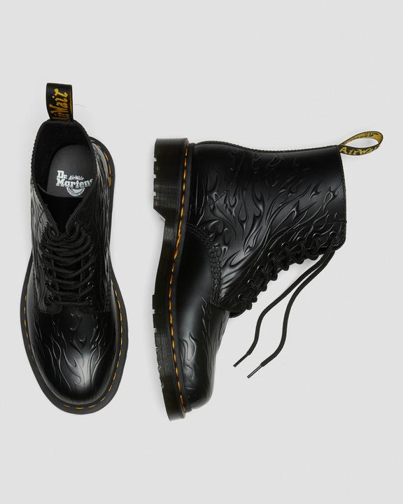 https://i1.adis.ws/i/drmartens/27028001.88.jpg?$large$1460 Flames Emboss Leather Lace Up Boots Dr. Martens