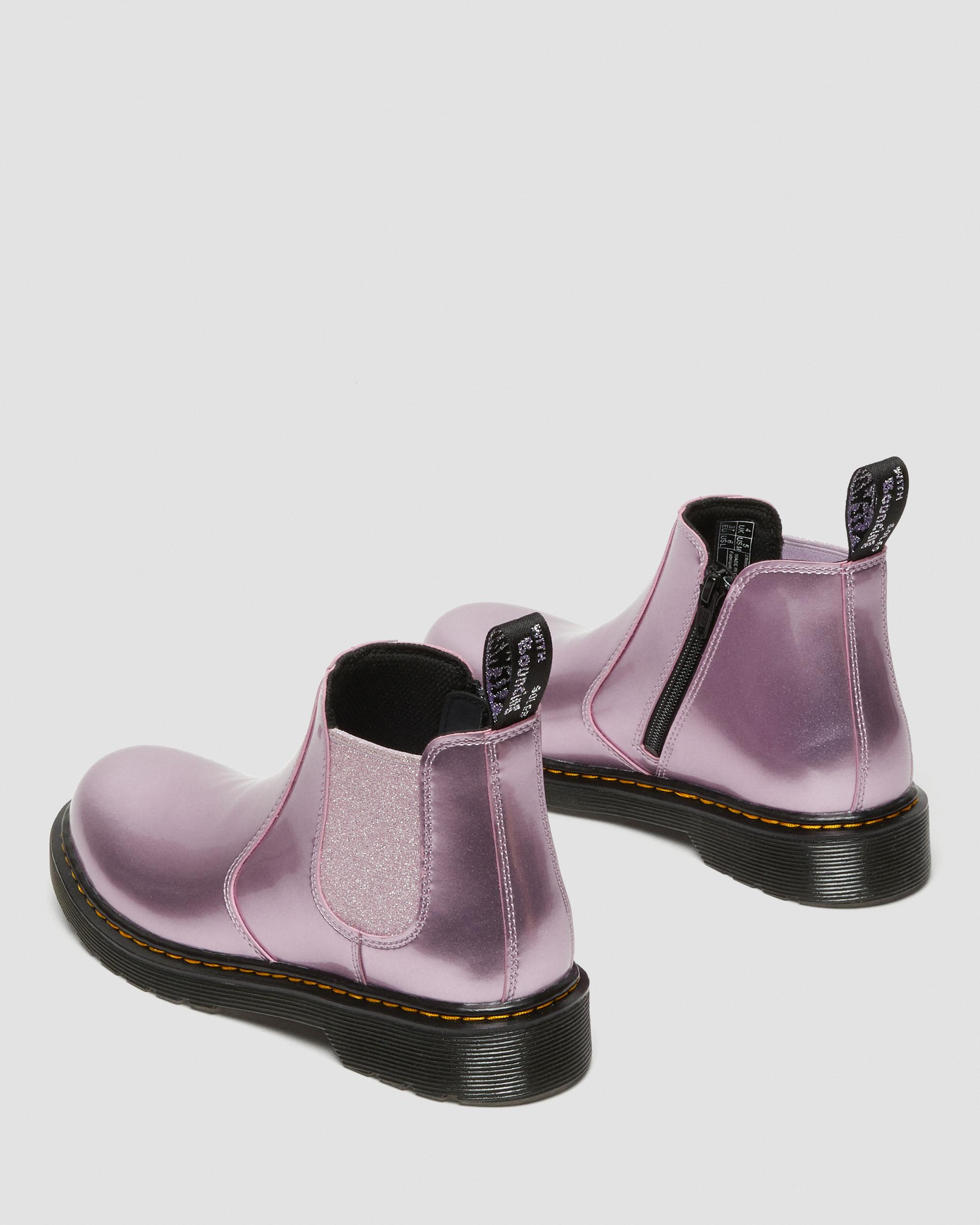 Youth 2976 Metallic Chelsea Boots in PINK LAVENDER | Dr. Martens™