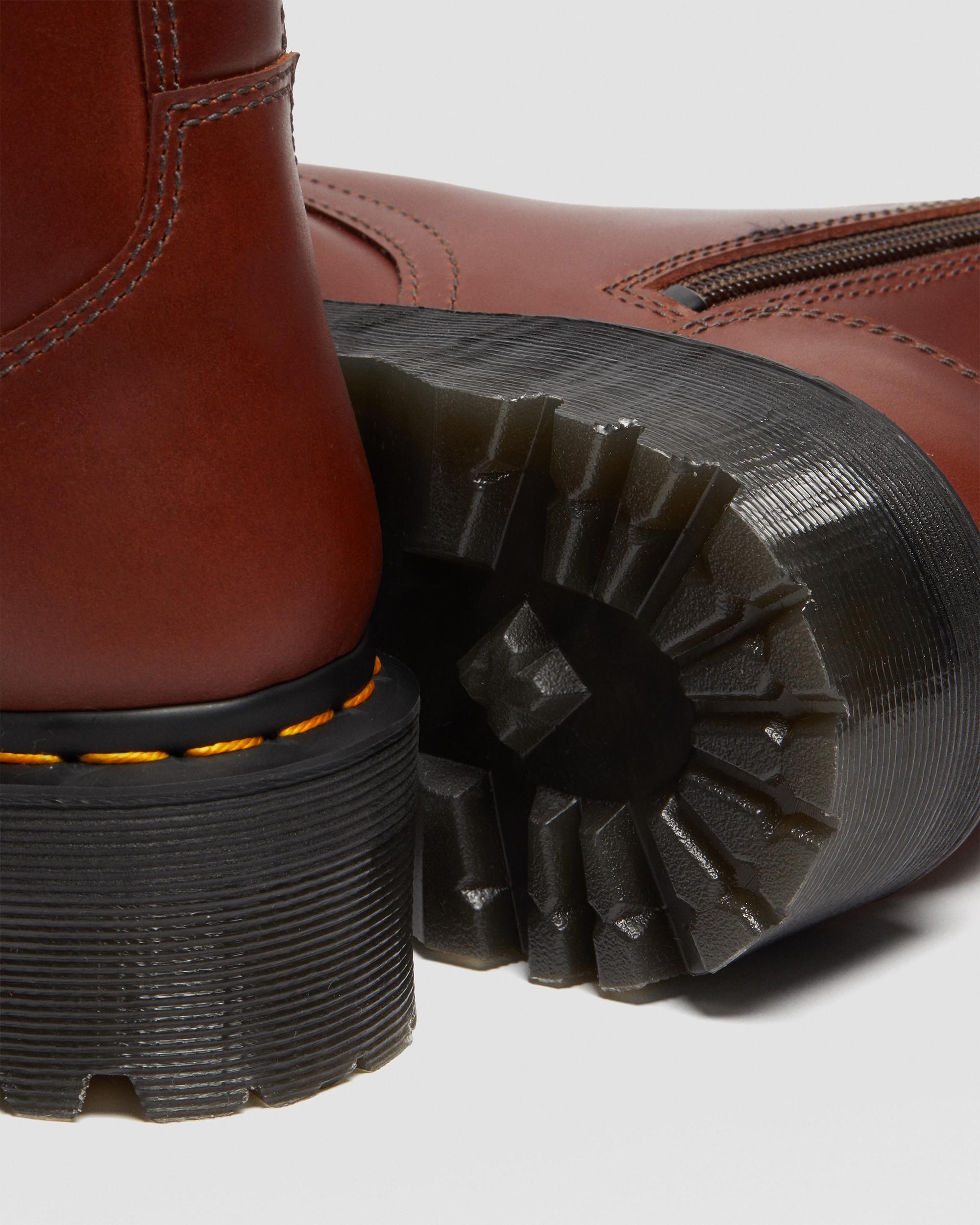 Jadon Faux Fur Lined Platform Boots in Brown