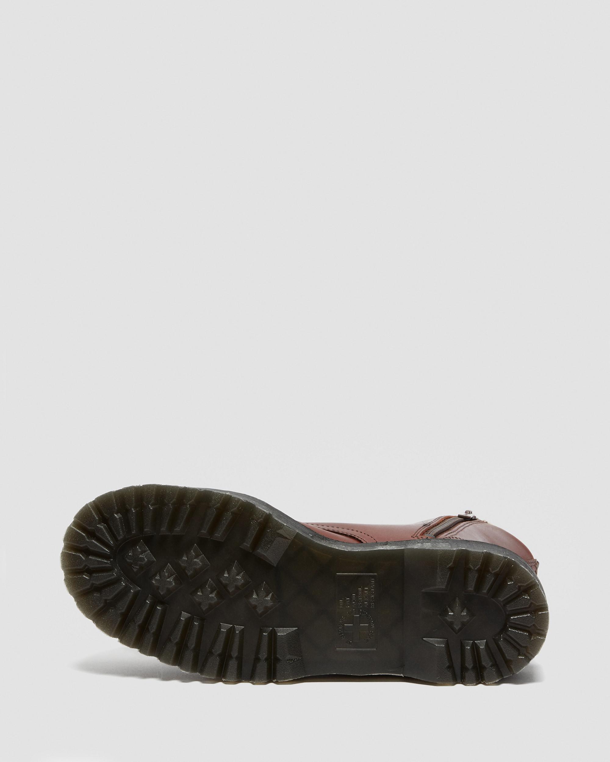 Jadon Faux Fur Lined Platform Boots in Brown | Dr. Martens