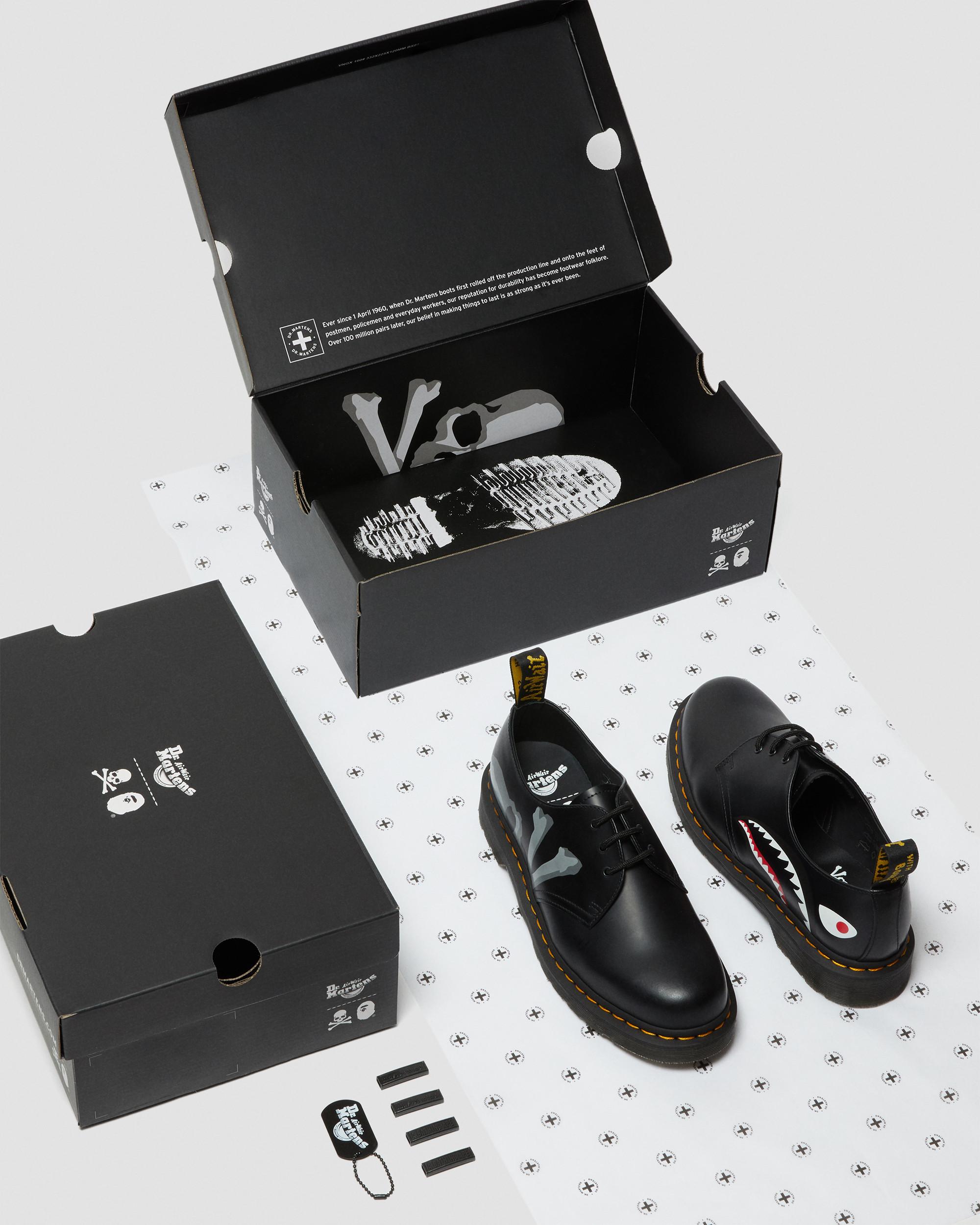 A BATHING APE® x MASTERMIND JAPAN 1461 SHOES​ in Black