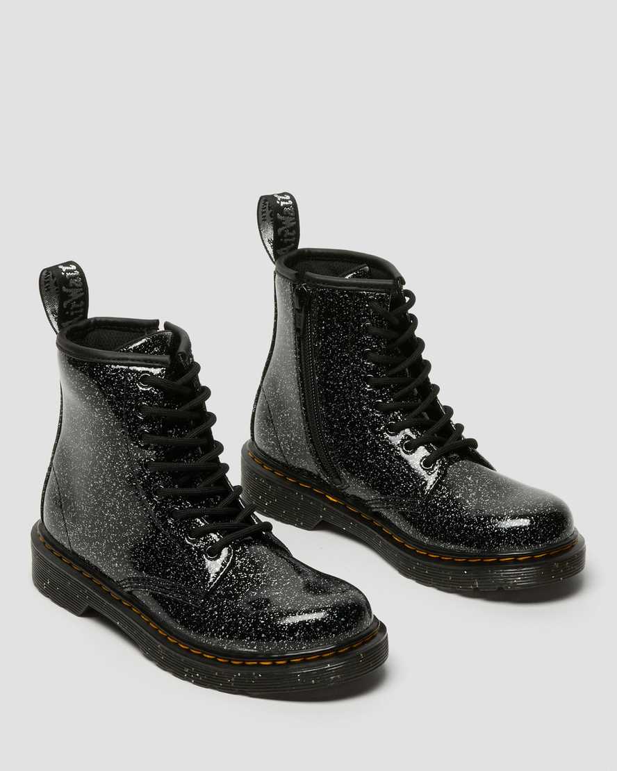 Junior 1460-snørestøvler med glitter i sortJunior 1460-snørestøvler med glitter Dr. Martens