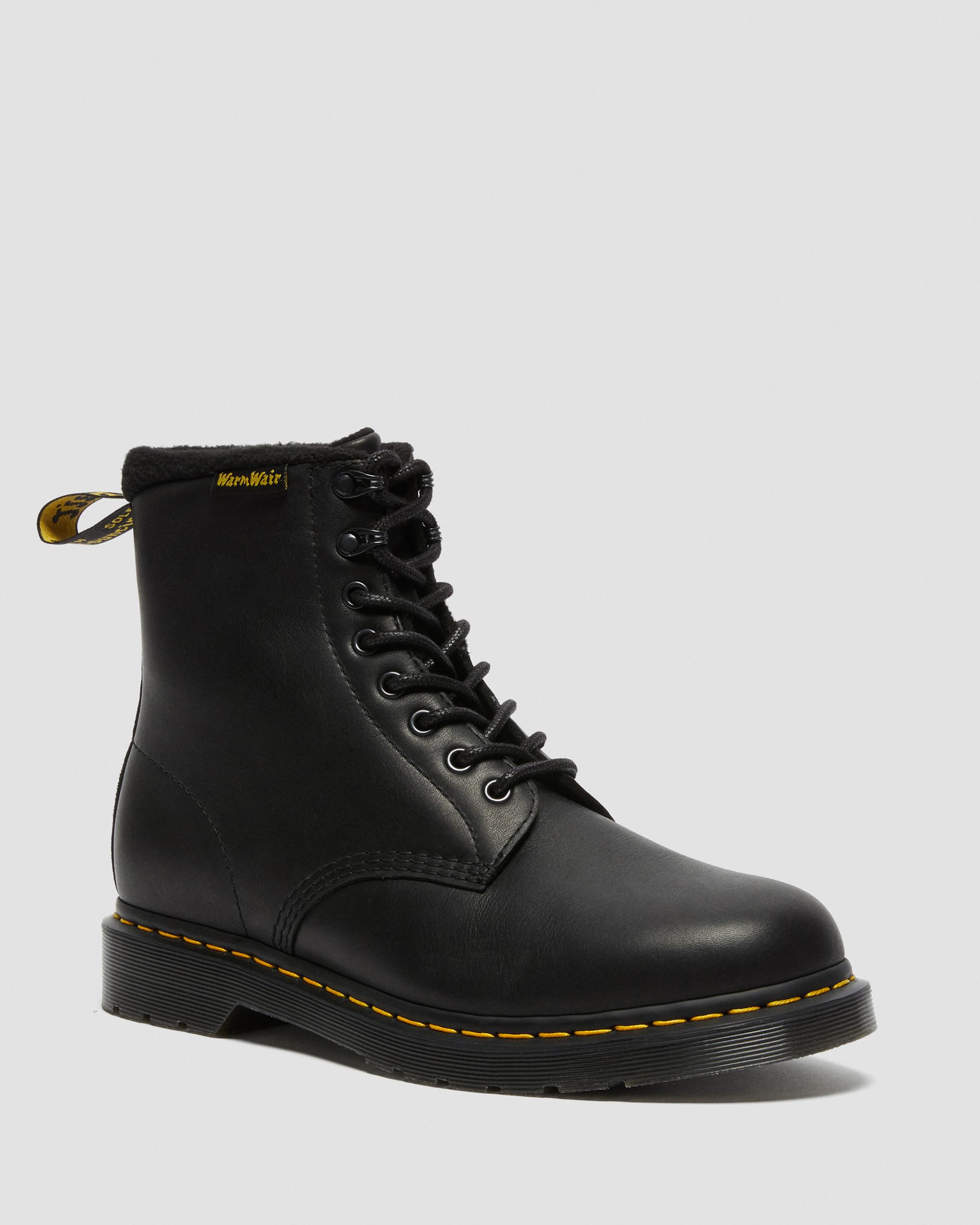 1460 Pascal Warmwair Valor Wp Leather Ankle Boots in Black