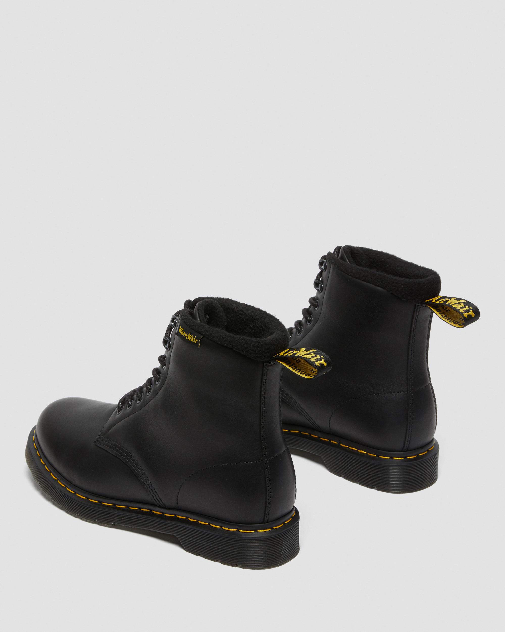 1460 Pascal Warmwair Leather Lace Up Boots, Black | Dr. Martens