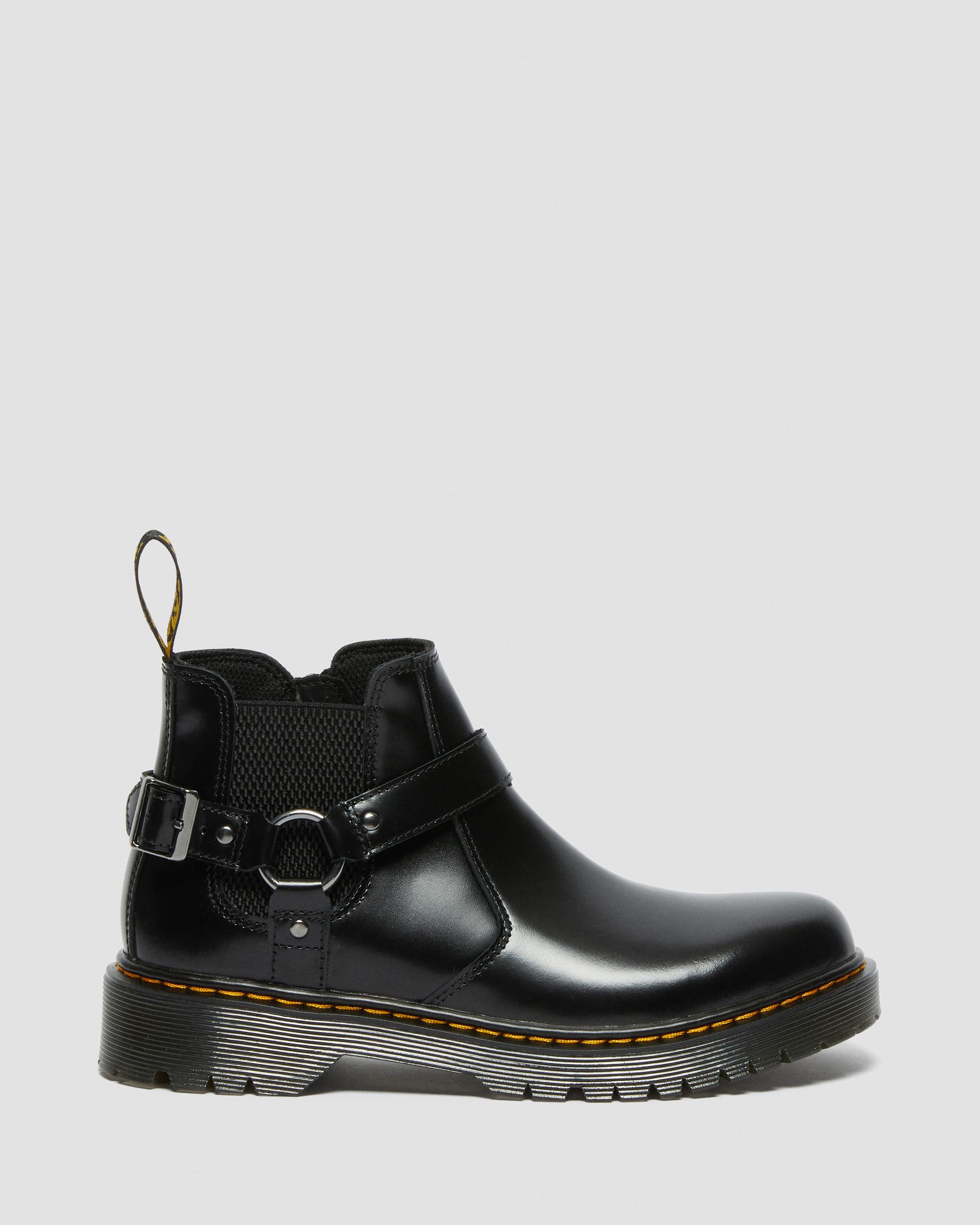 Youth Wincox Bex Leather Chelsea Boots in BLACK | Dr. Martens™