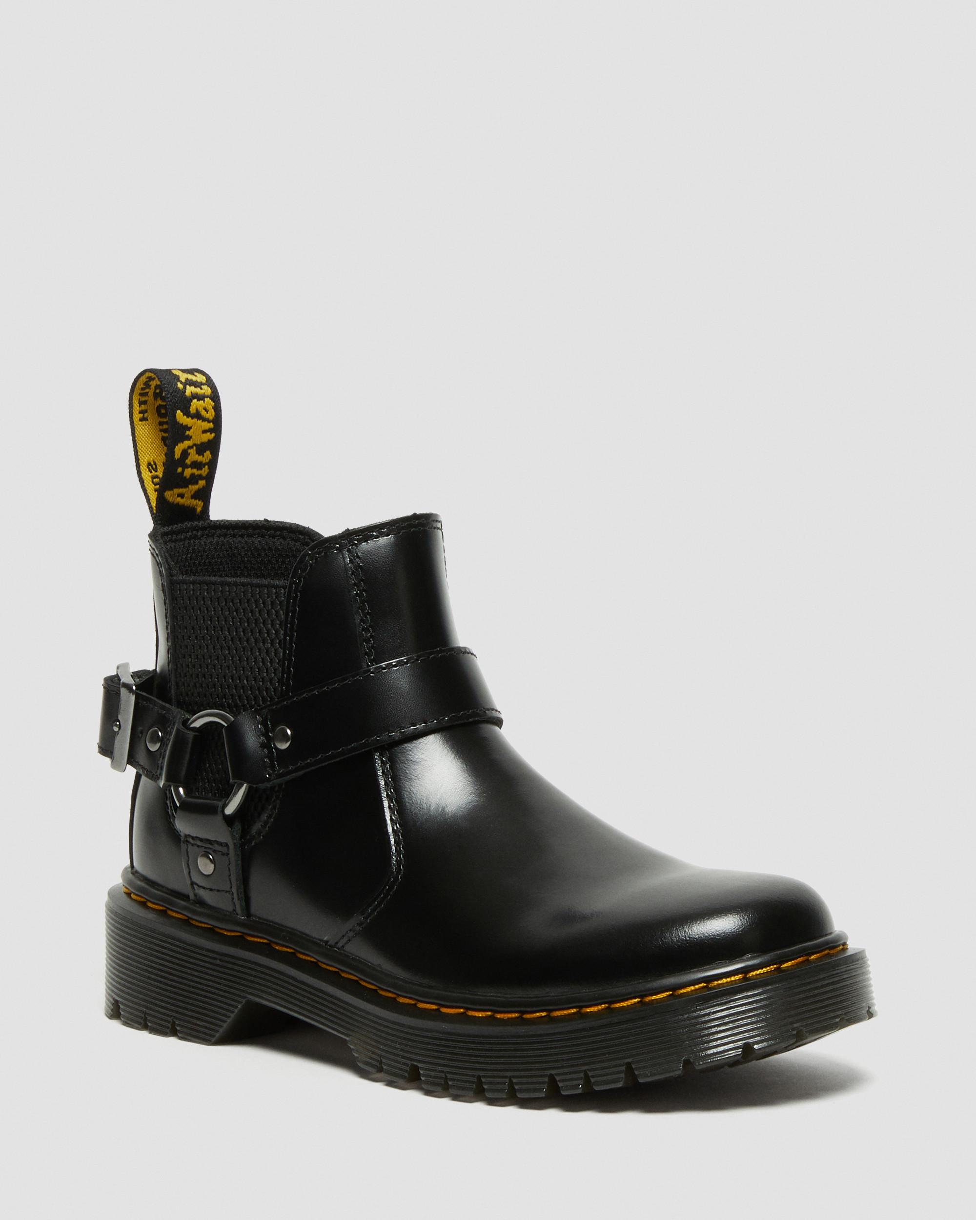 Junior Wincox Bex Leather Chelsea Boots in BLACK | Dr. Martens™