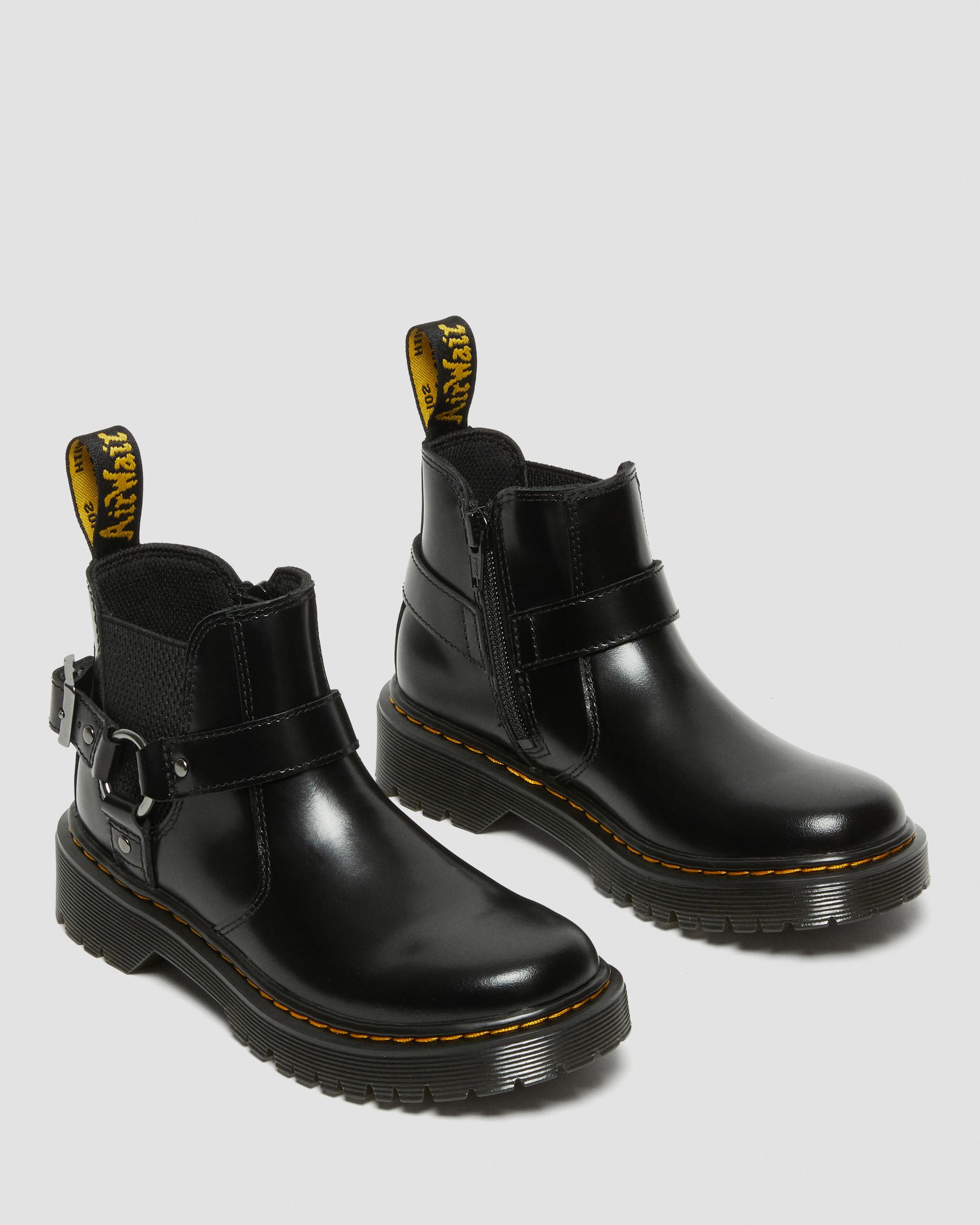 Junior Wincox Bex Leather Chelsea Boots in BLACK | Dr. Martens™
