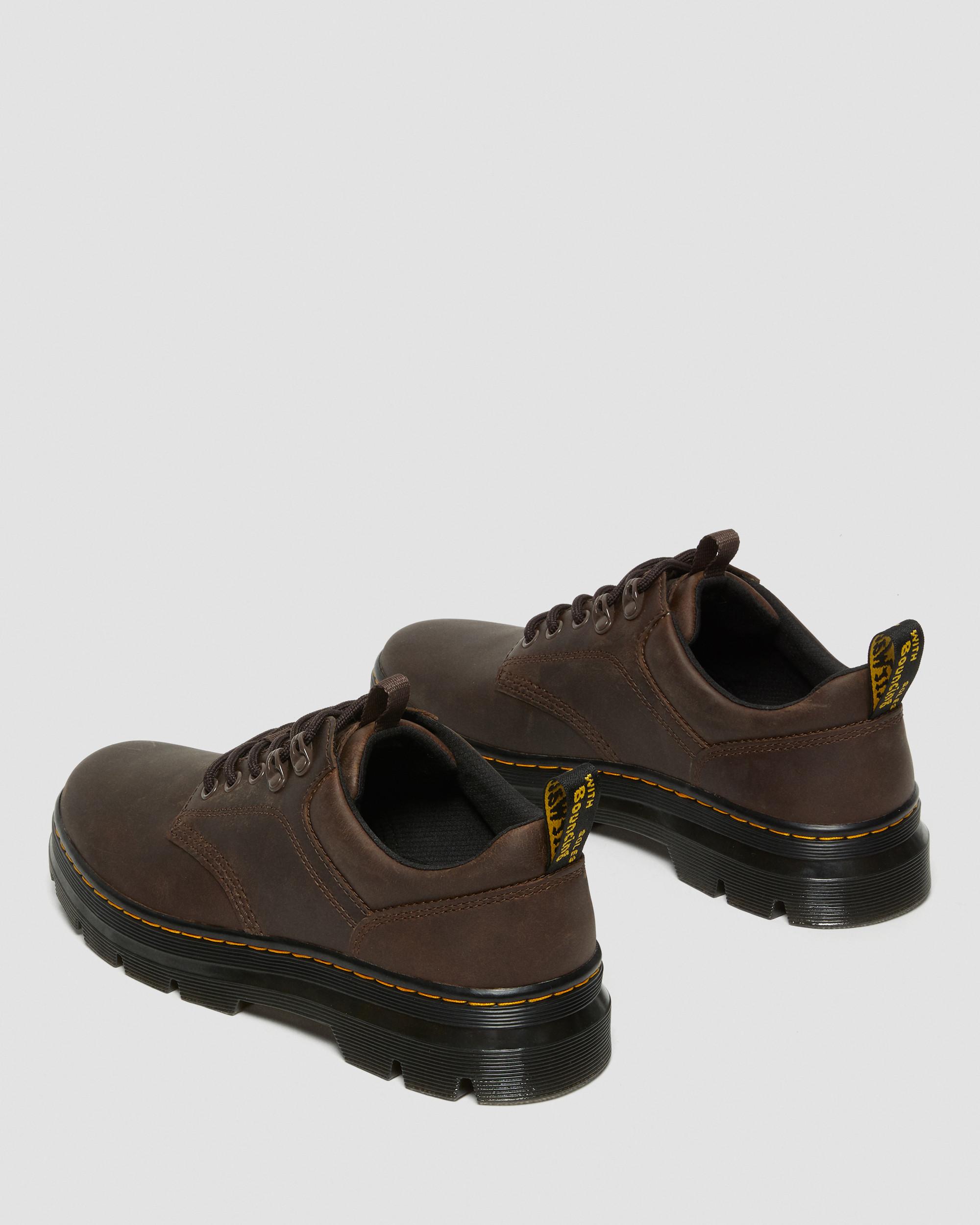 Reeder Crazy Horse Leather Utility Shoes in Dark Brown