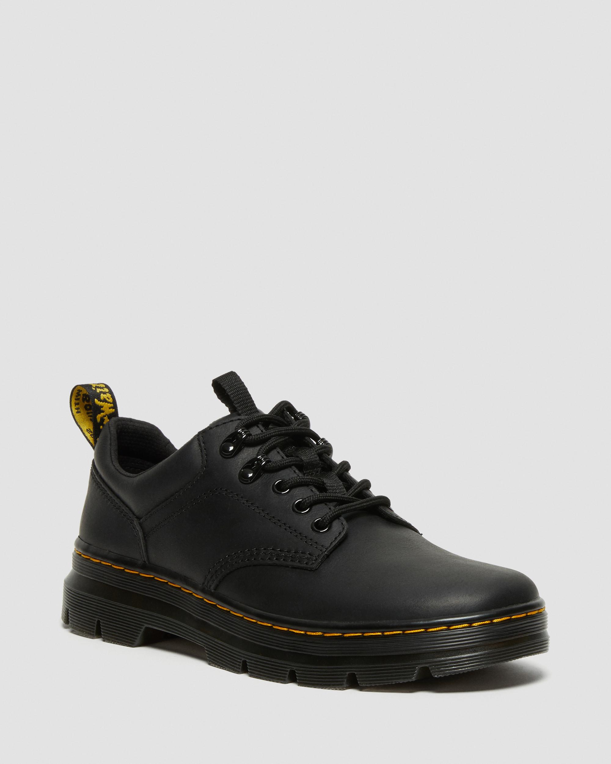 Reeder Wyoming Leather Utility Shoes in Black
