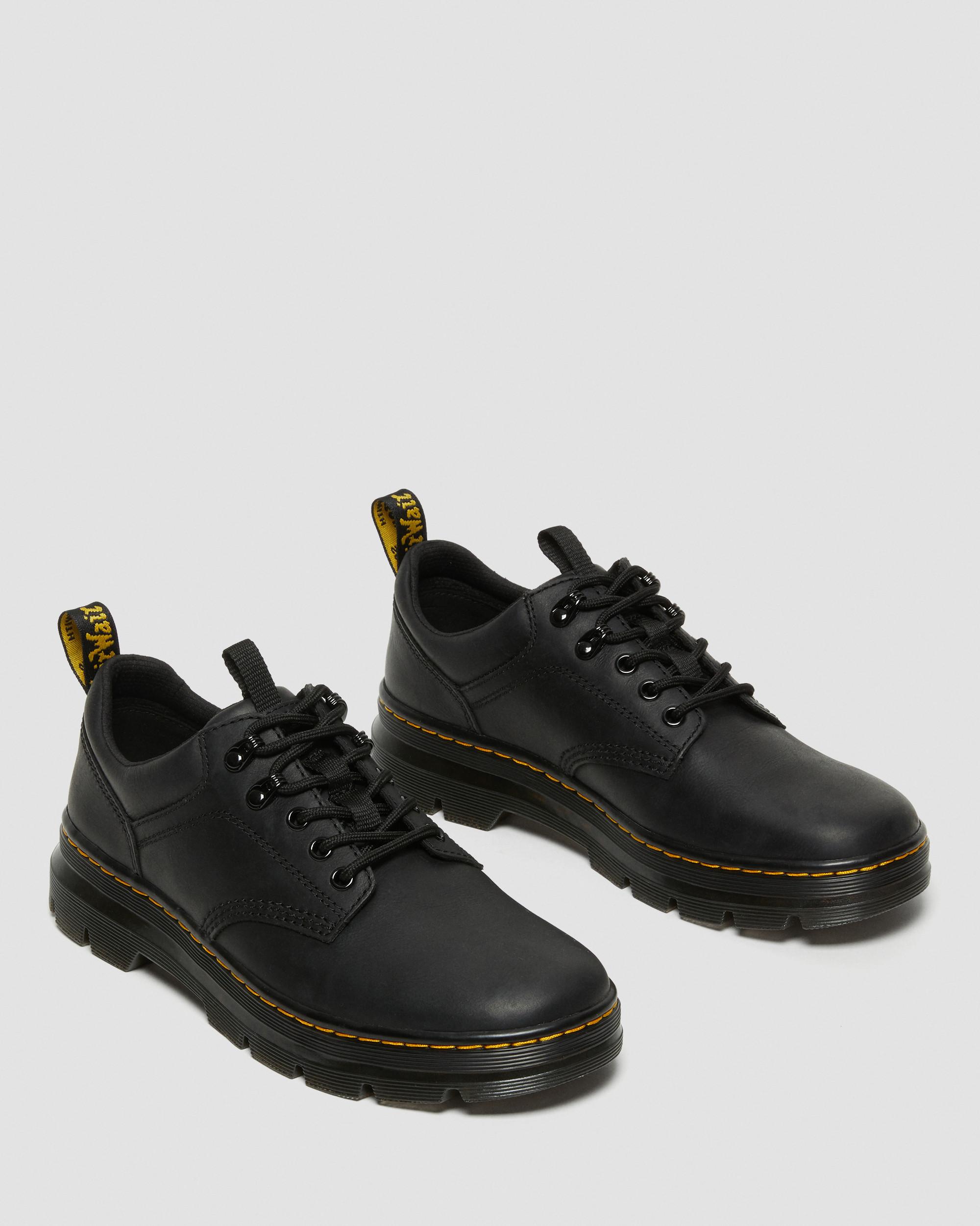 Reeder Wyoming Leather Utility Shoes in Black