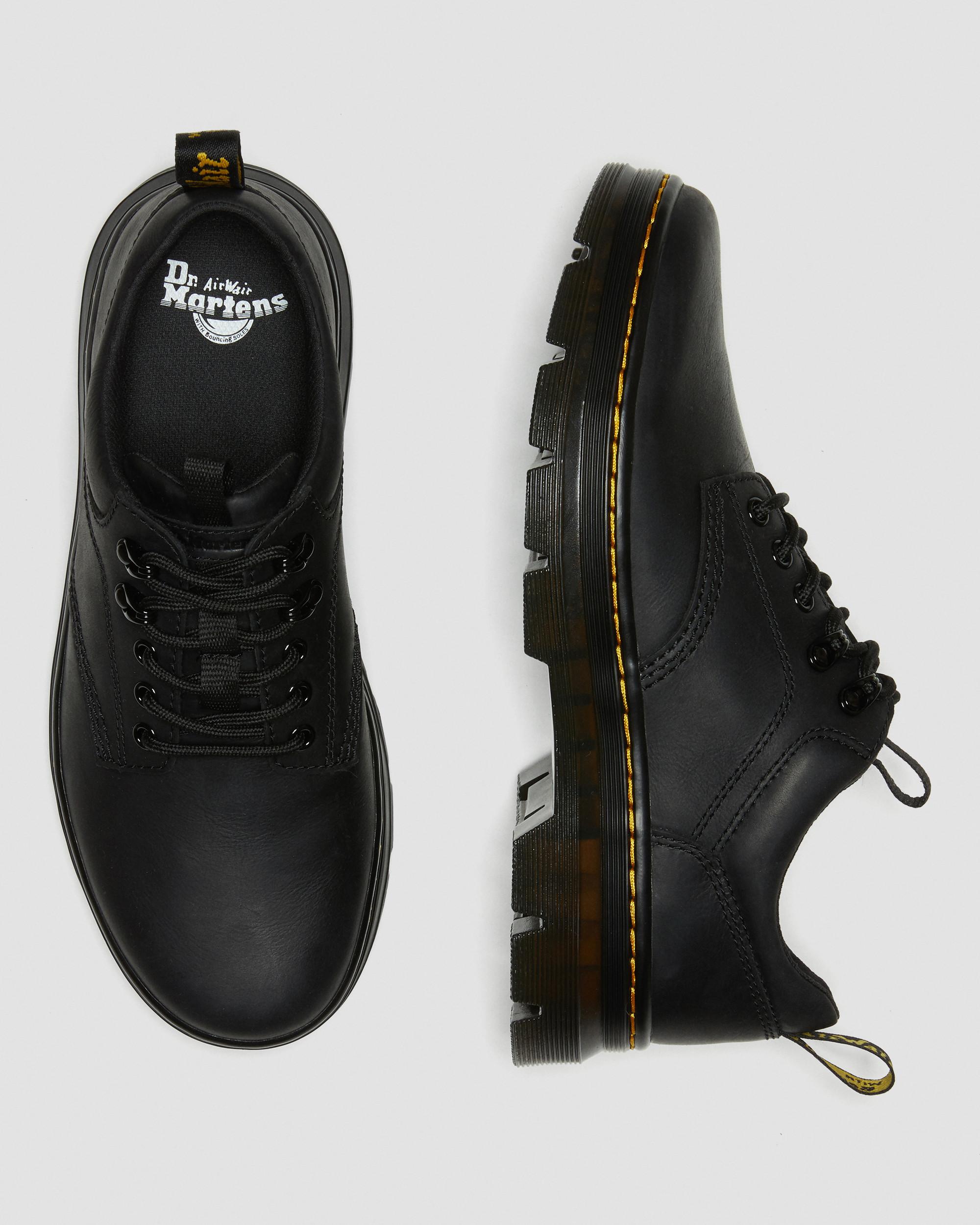 Reeder Wyoming Leather Utility Shoes in Black | Dr. Martens