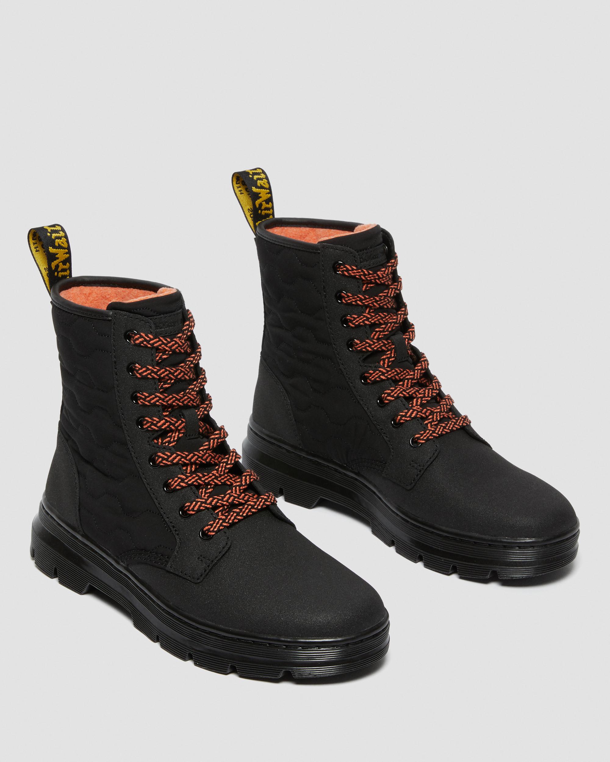 Dr. Martens Combs II Dual Leather Lined Boots Black / Coral Men's 12