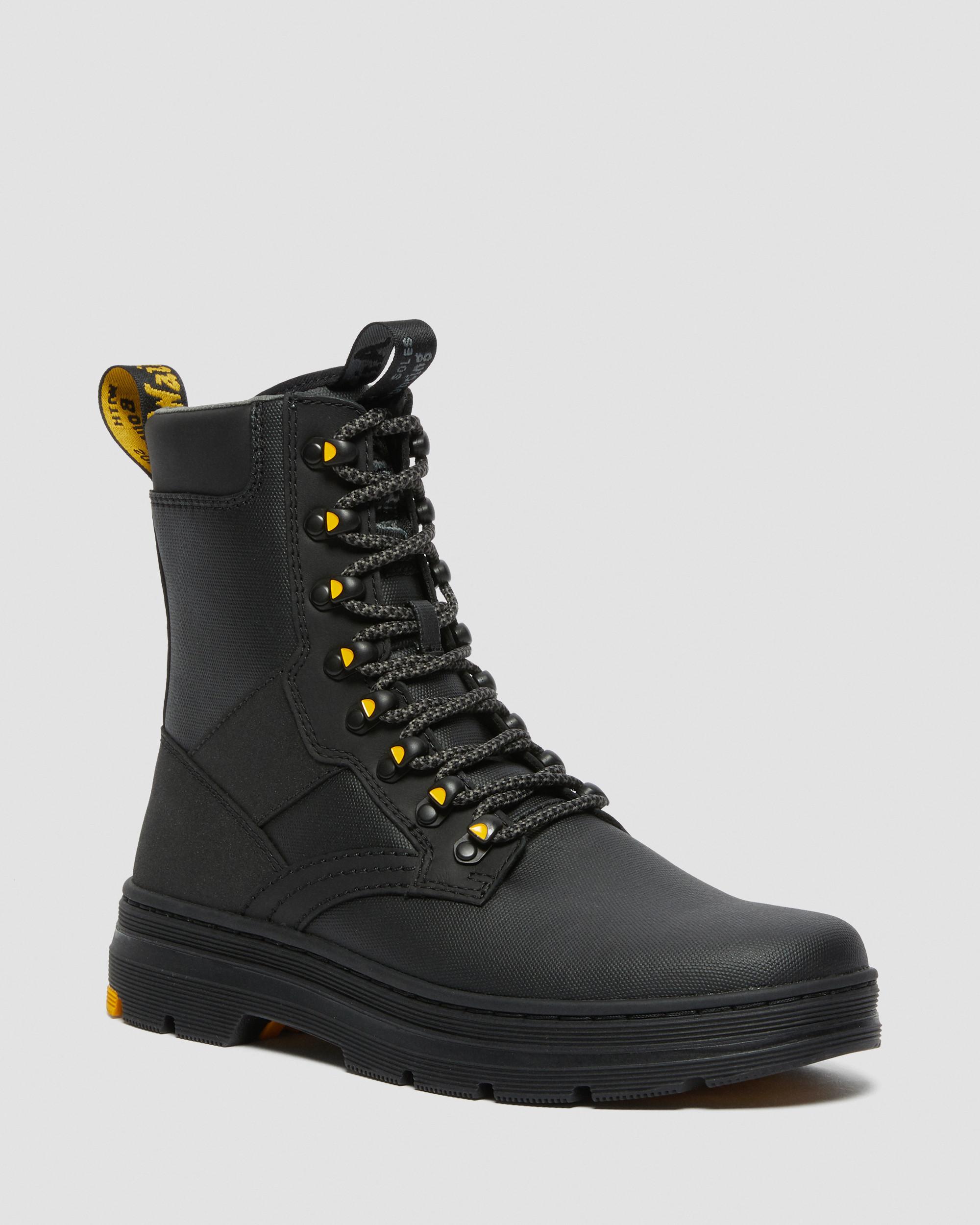 Iowa Coated Canvas Mix Casual Boots in BLACK | Dr. Martens™