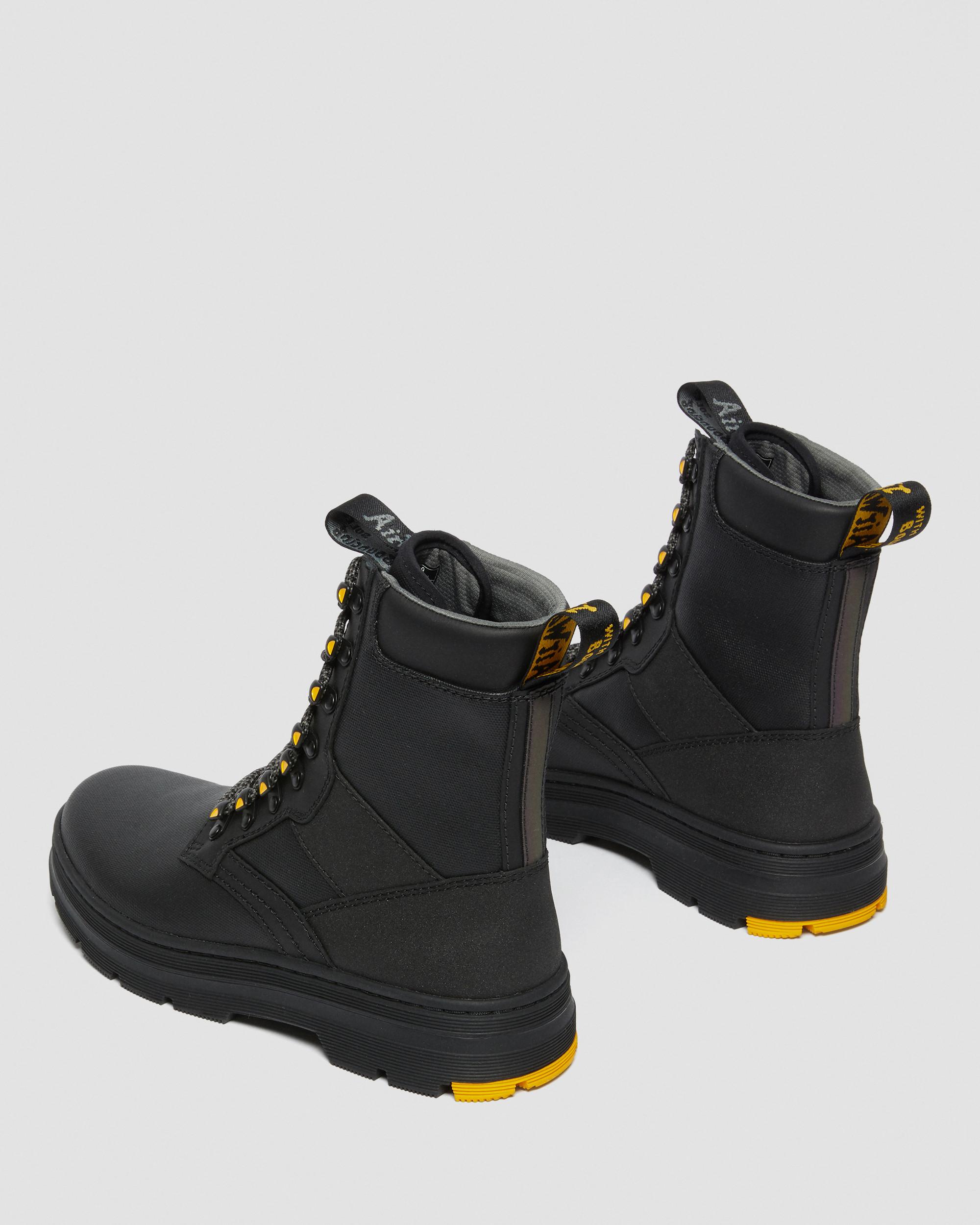 Iowa Coated Canvas Mix Utility Boots in Black | Dr. Martens