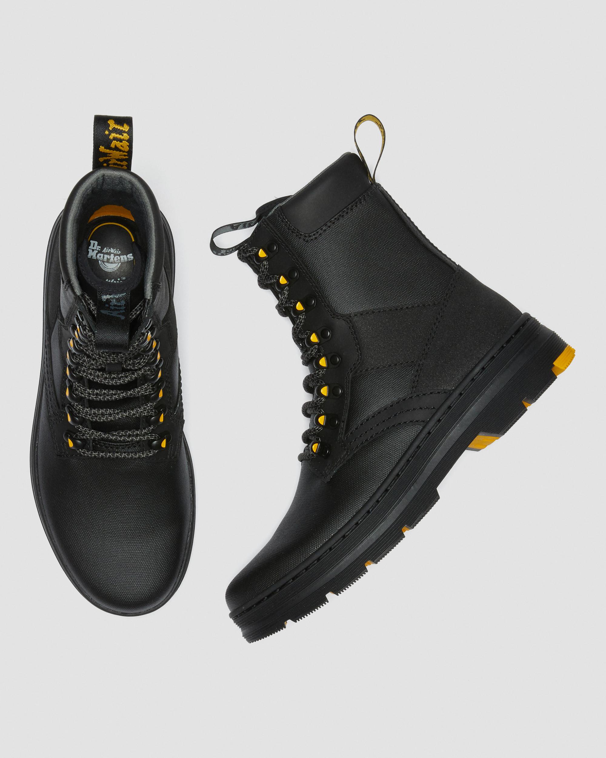 Iowa Coated Canvas Mix Casual Boots in BLACK | Dr. Martens™