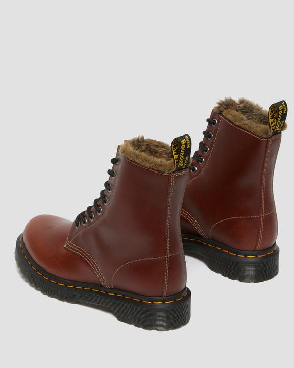 1460 Serena Faux Fur Lined Brown Ankle Boots1460 Serena Faux Fur Lined Ankle Boots Dr. Martens