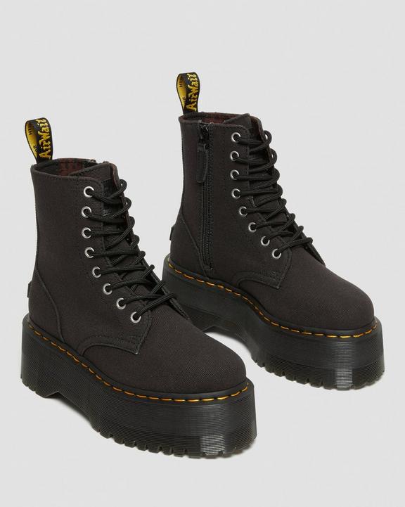 JADON MAX X-GIRL CANVAS PLATFORM BOOTS in Black Canvas | Dr JADON MAX X-GIRL CANVAS PLATFORM BOOTS in Black Canvas | Dr