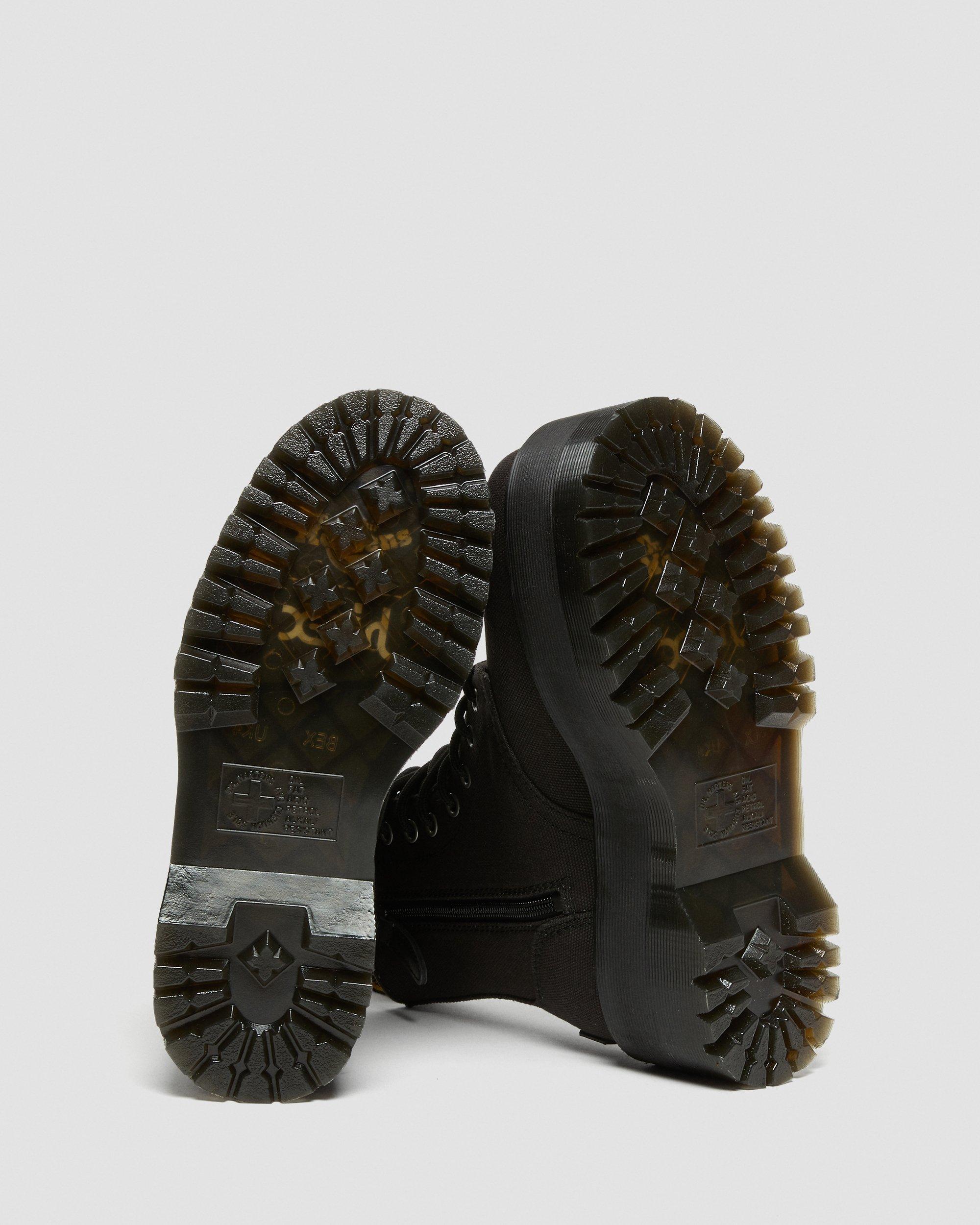Jadon Max X-Girl Canvas Platform Boots in BLACK | Dr. Martens™