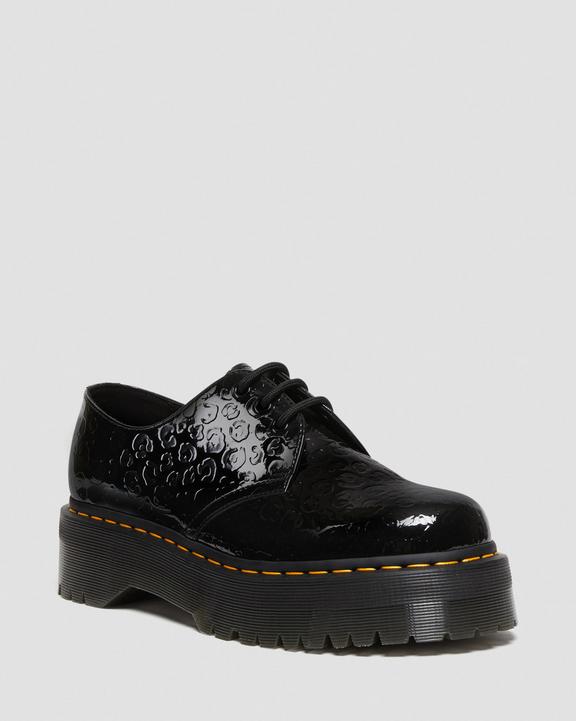 1461 Leopard Emboss Patent Leather Platform Shoes in Black 1461 Leopard Emboss Patent Leather Platform Shoes in Black