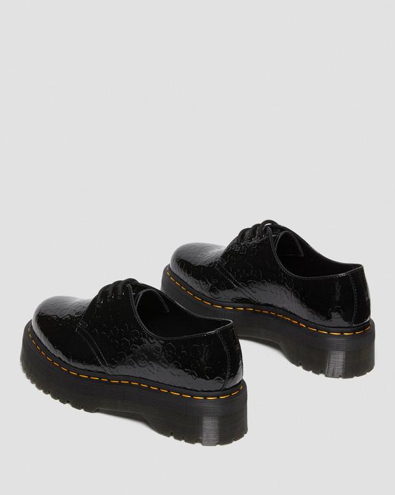 1461 QUAD1461 Quad Leopard Emboss Patent Platform Shoes Dr. Martens