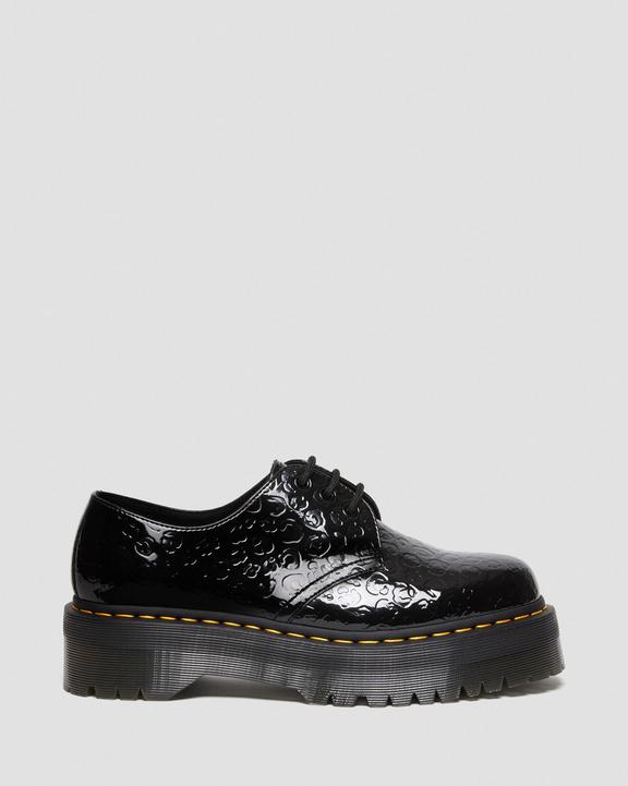 1461 Quad Leopard Emboss Patent Platform Shoes | Dr. Martens