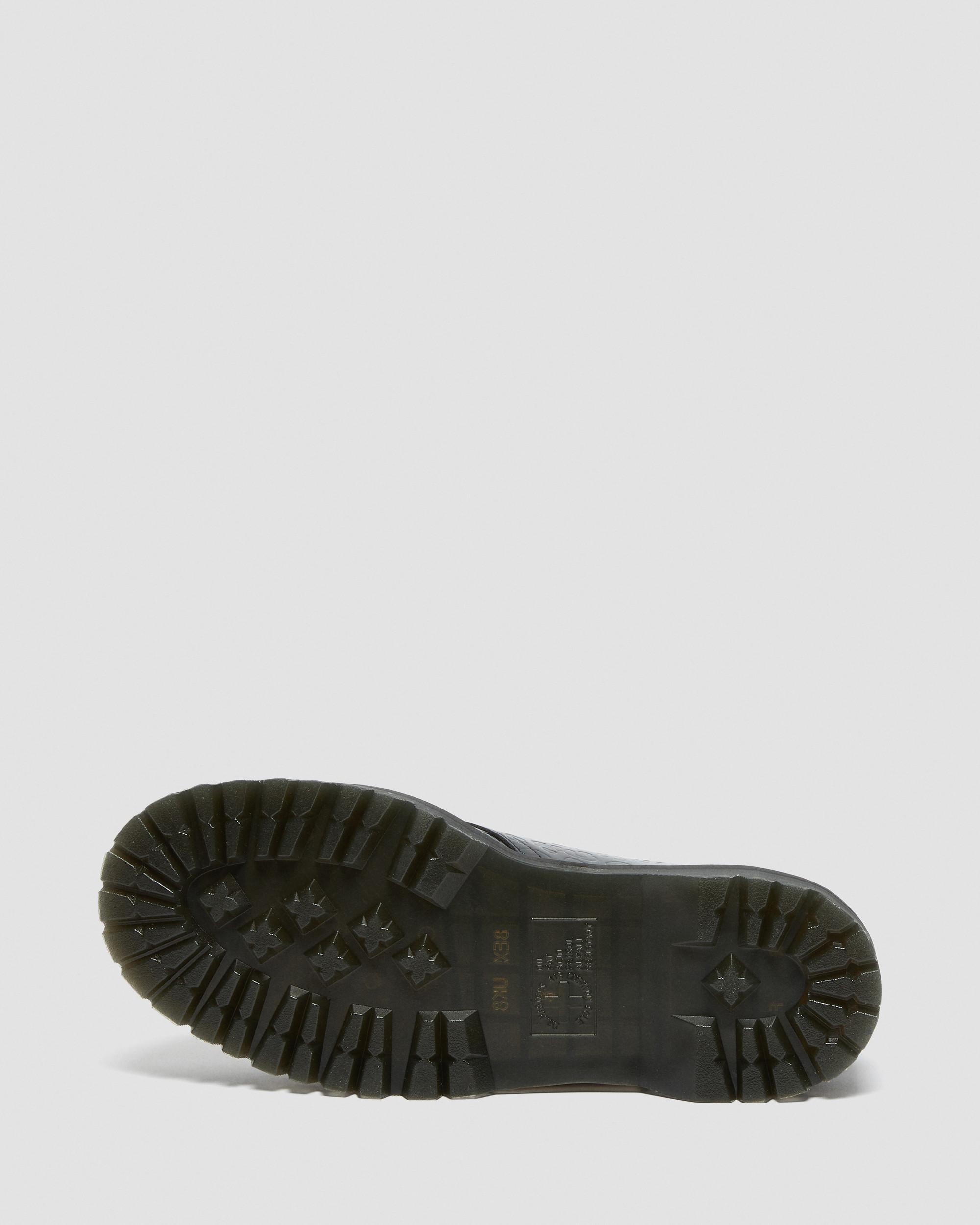 1461 Quad Leopard Emboss Patent Platform Shoes | Dr. Martens