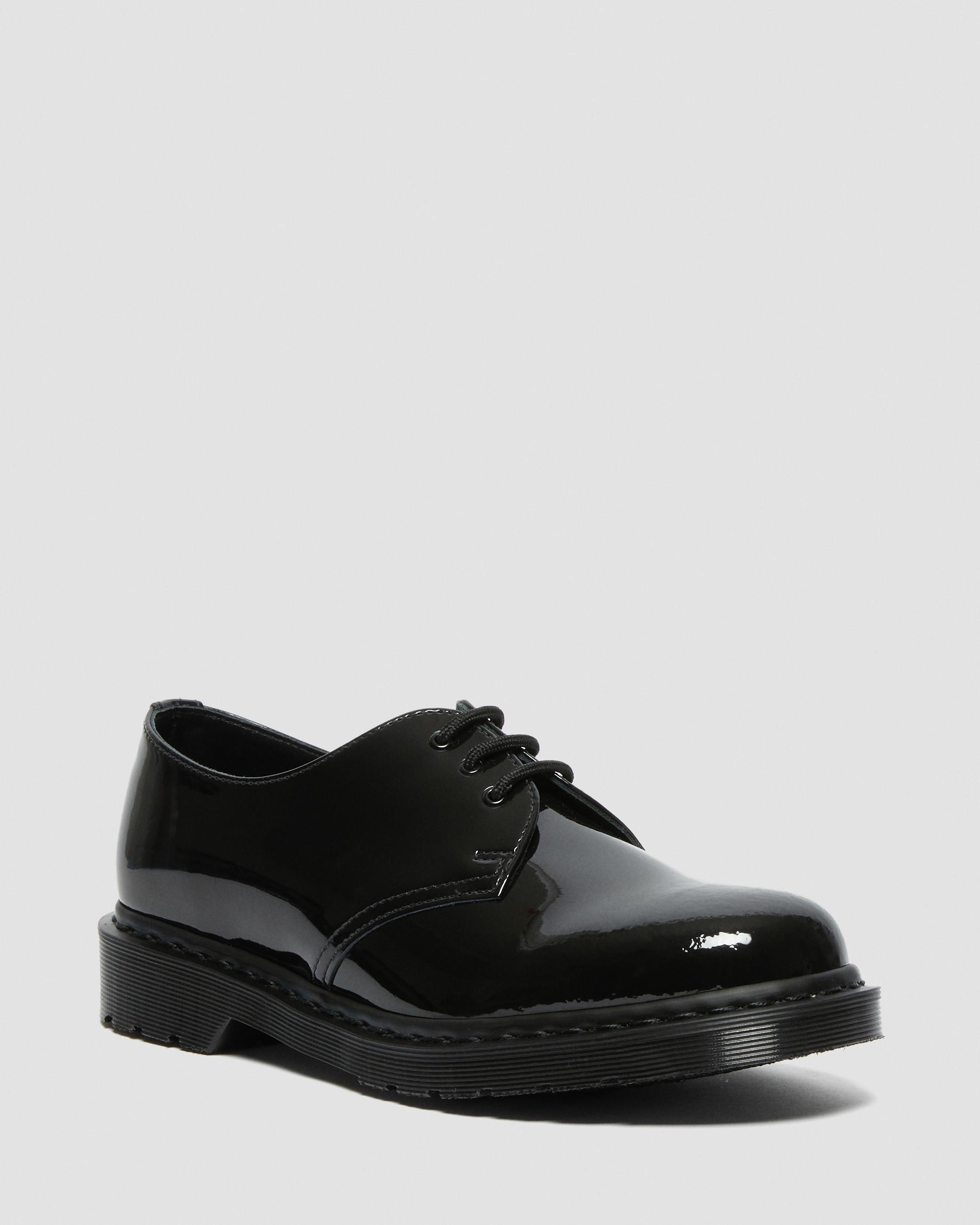 1461 Mono Made In England Patent Leather Shoes in BLACK | Dr. Martens™