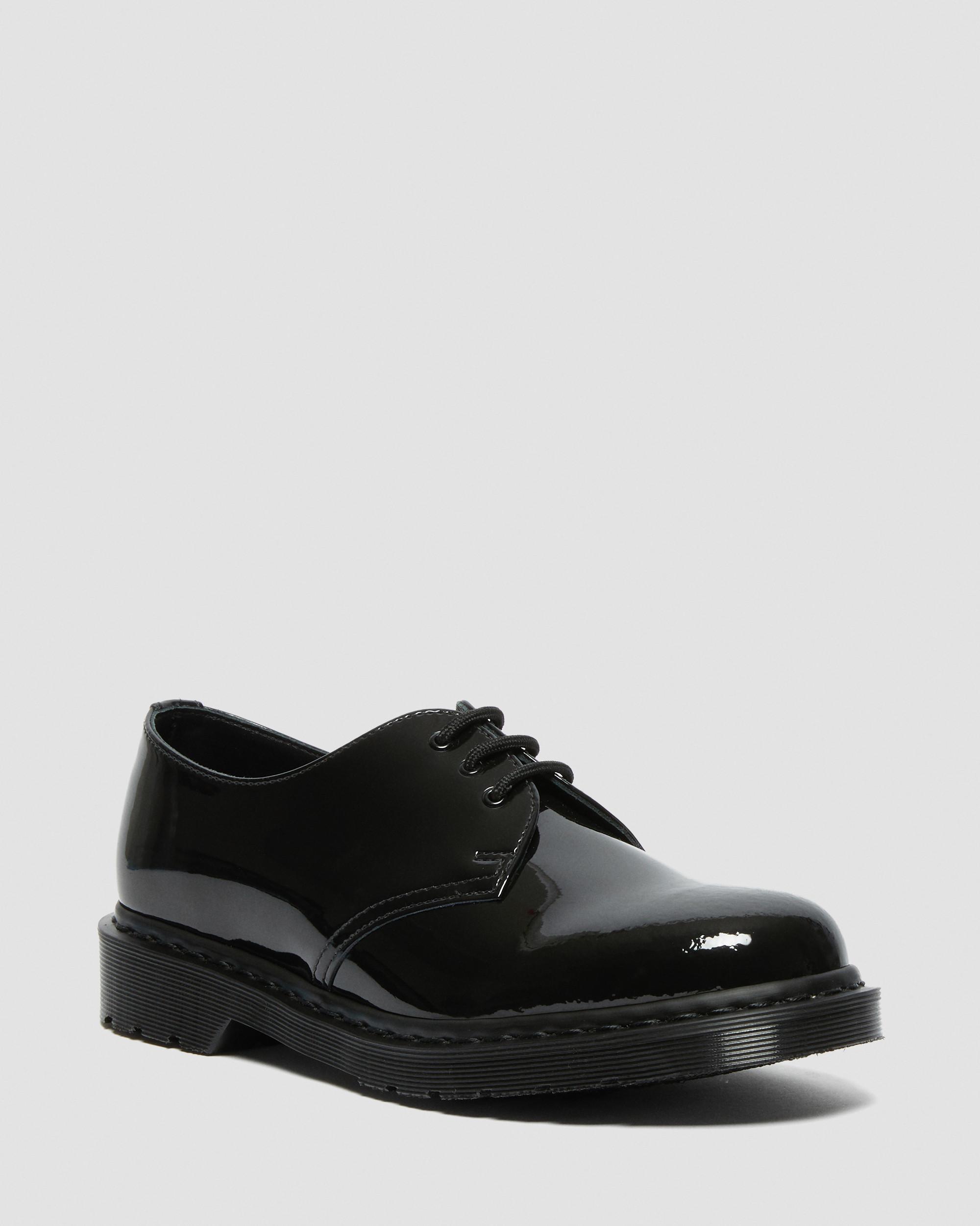 DR MARTENS 1461 Made in England Mono Patent Leather Oxford Shoes