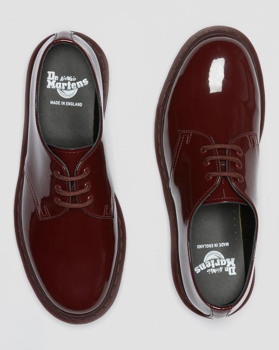 1461 Made in England Mono Patent Leather Oxford Shoes in Red 1461 Made in England Mono Patent Leather Oxford Shoes in Red