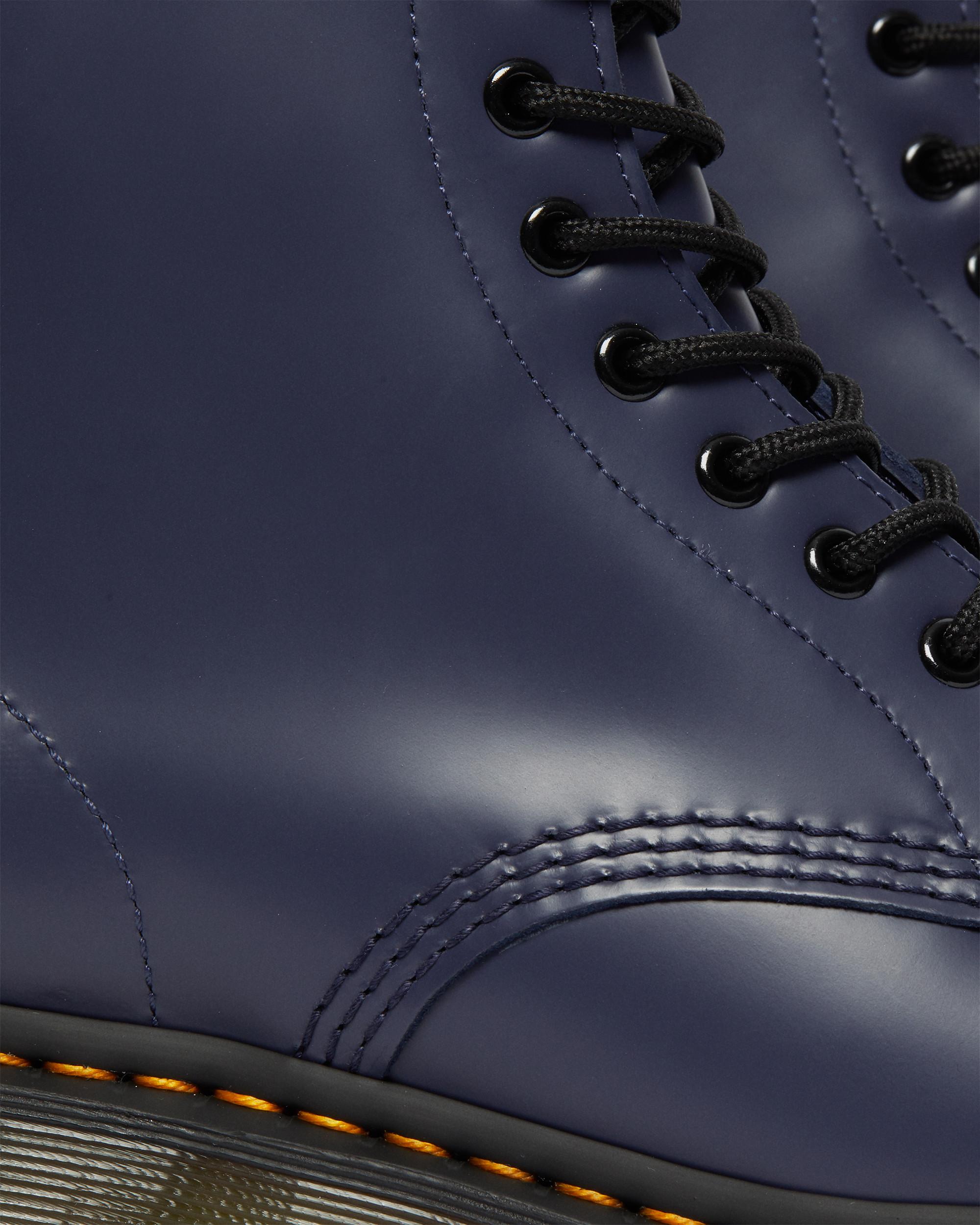 1460 Smooth Leather Lace Up Boots, Blue | Dr. Martens