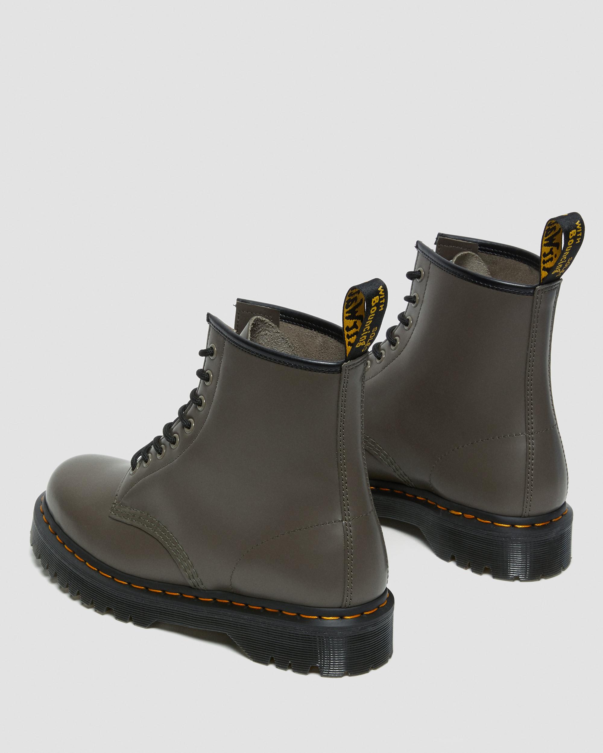 1460 Bex Smooth Leather Lace Up Boots in KHAKI GREY | Dr. Martens™