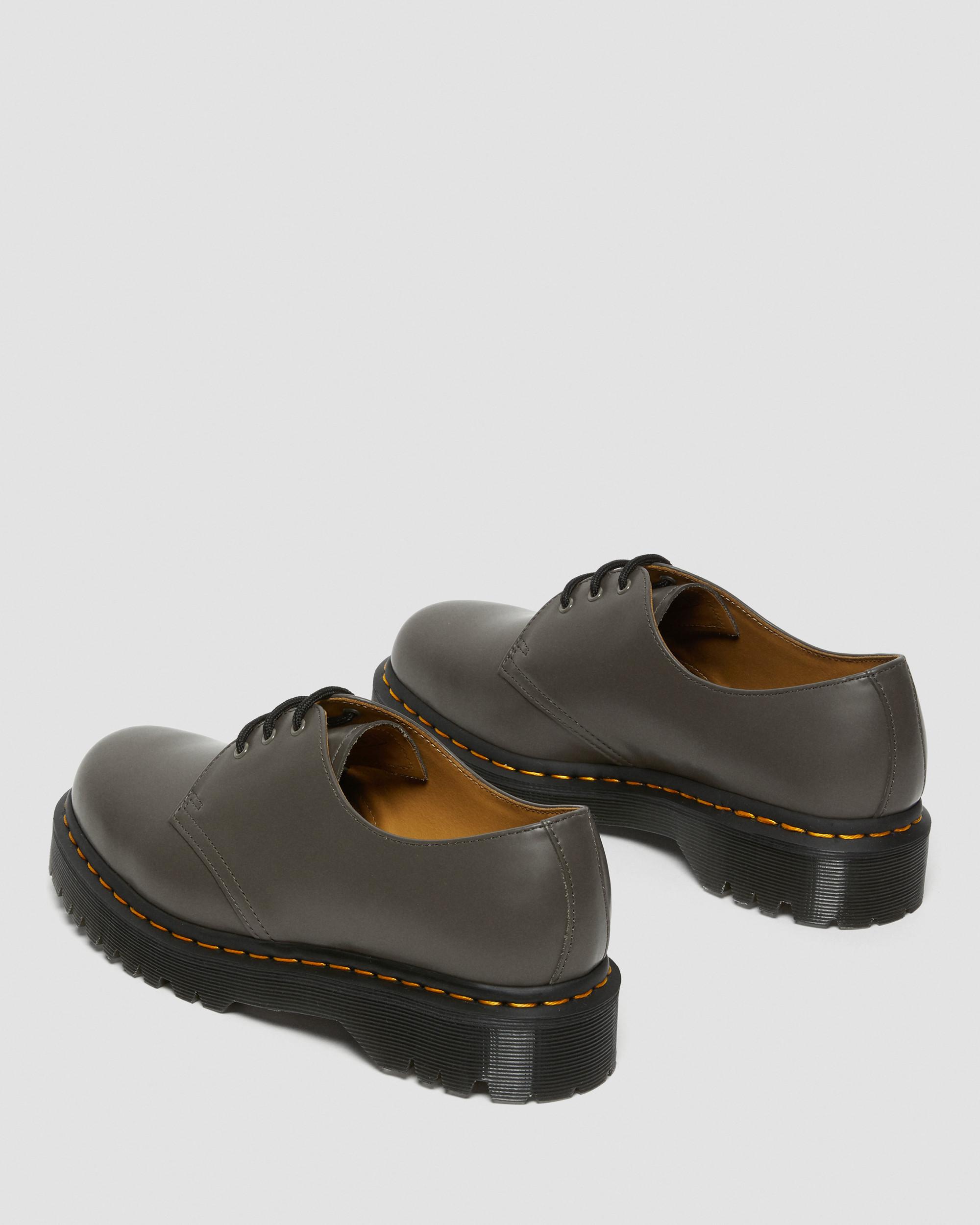 1461 Bex Smooth Leather Oxford Shoes in KHAKI GREY | Dr. Martens™
