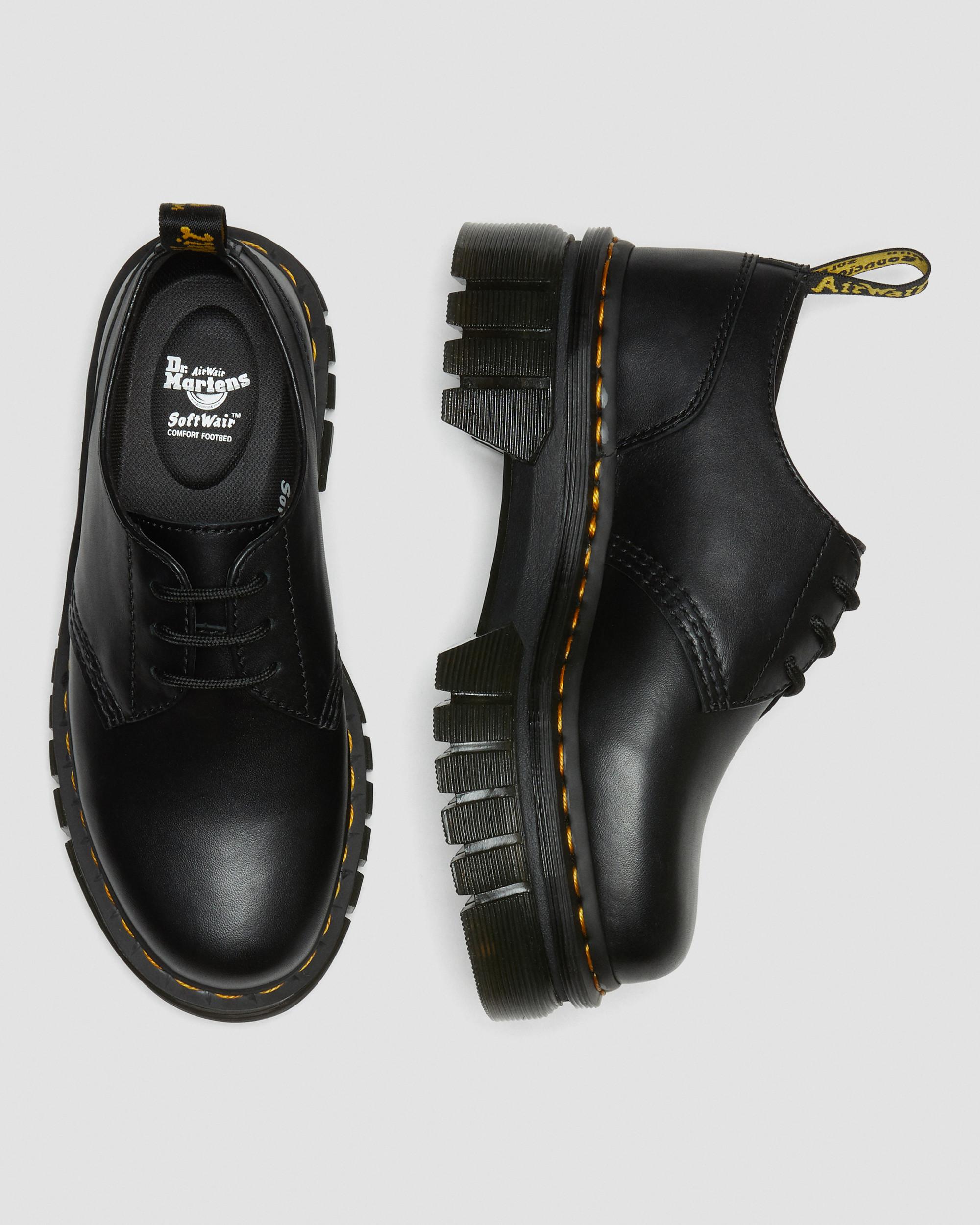 Audrick Nappa Leather Platform Shoes in Black | Dr. Martens