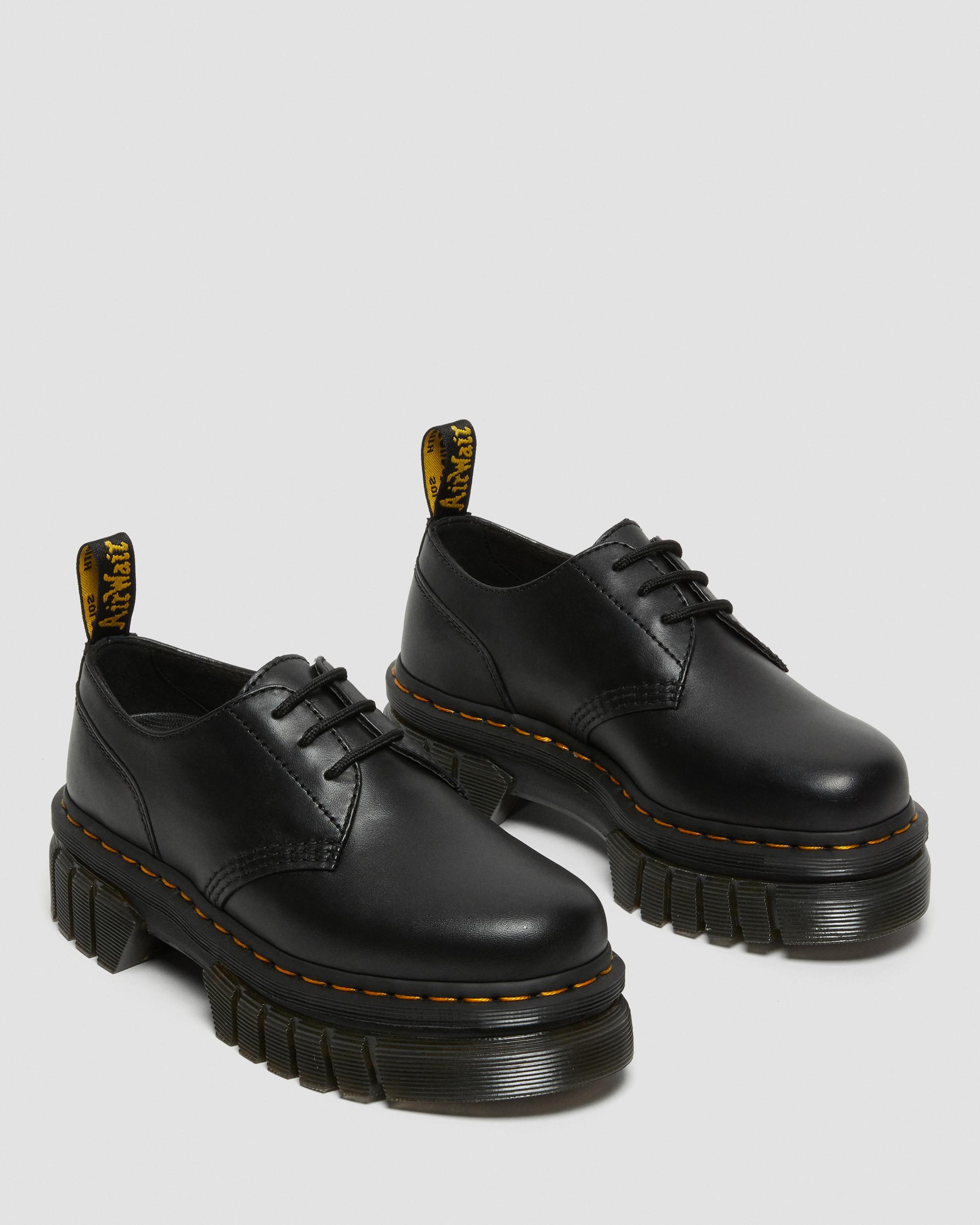 1461 Smooth Leather Platform Shoes In Black Martens, 56% OFF