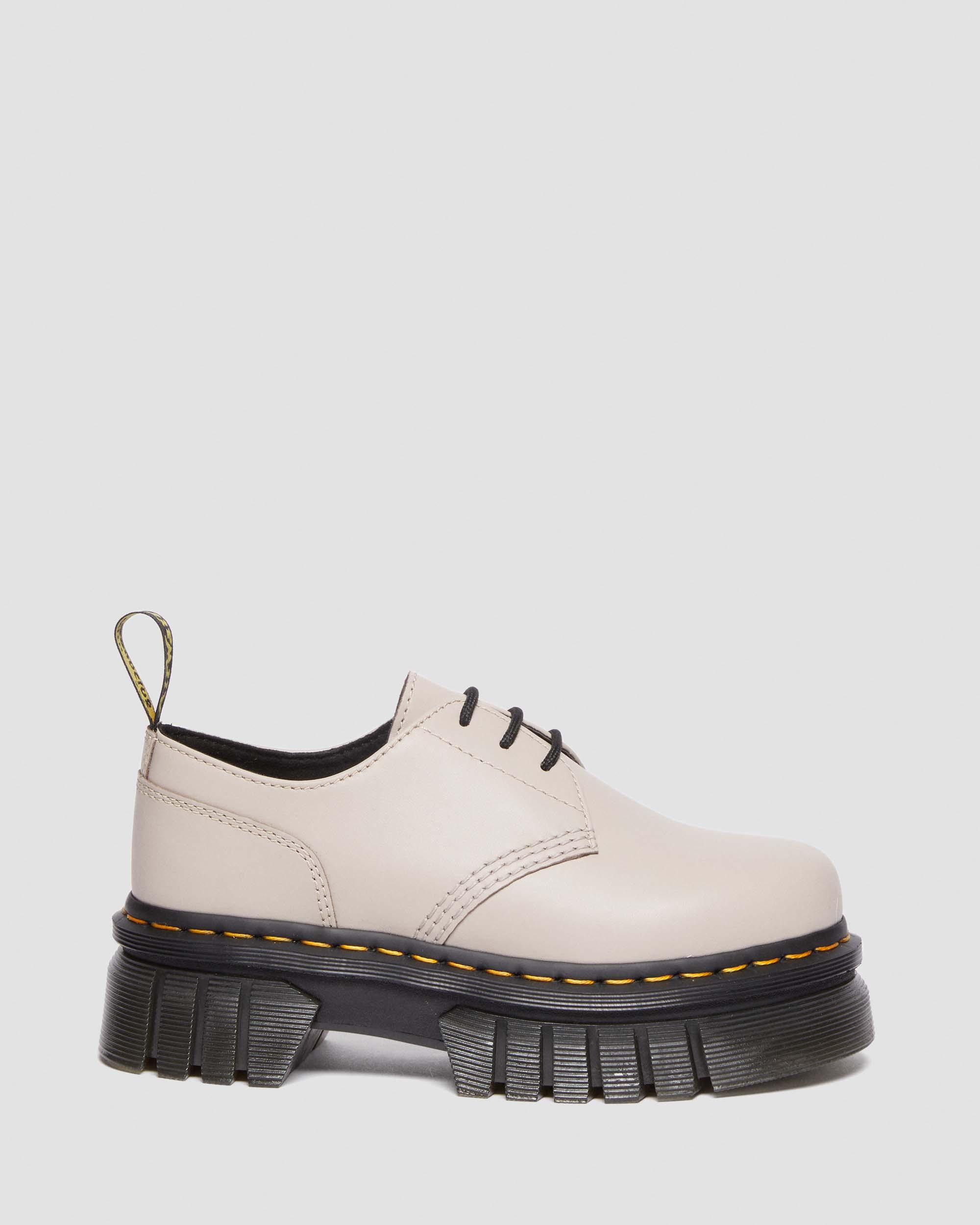 Audrick Nappa Leather Platform Shoes in VINTAGE TAUPE | Dr. Martens™