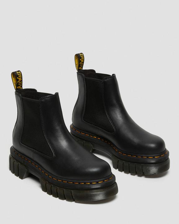 Audrick Nappa Leather Platform Chelsea Boots in Black | Dr Audrick Nappa Leather Platform Chelsea Boots in Black | Dr