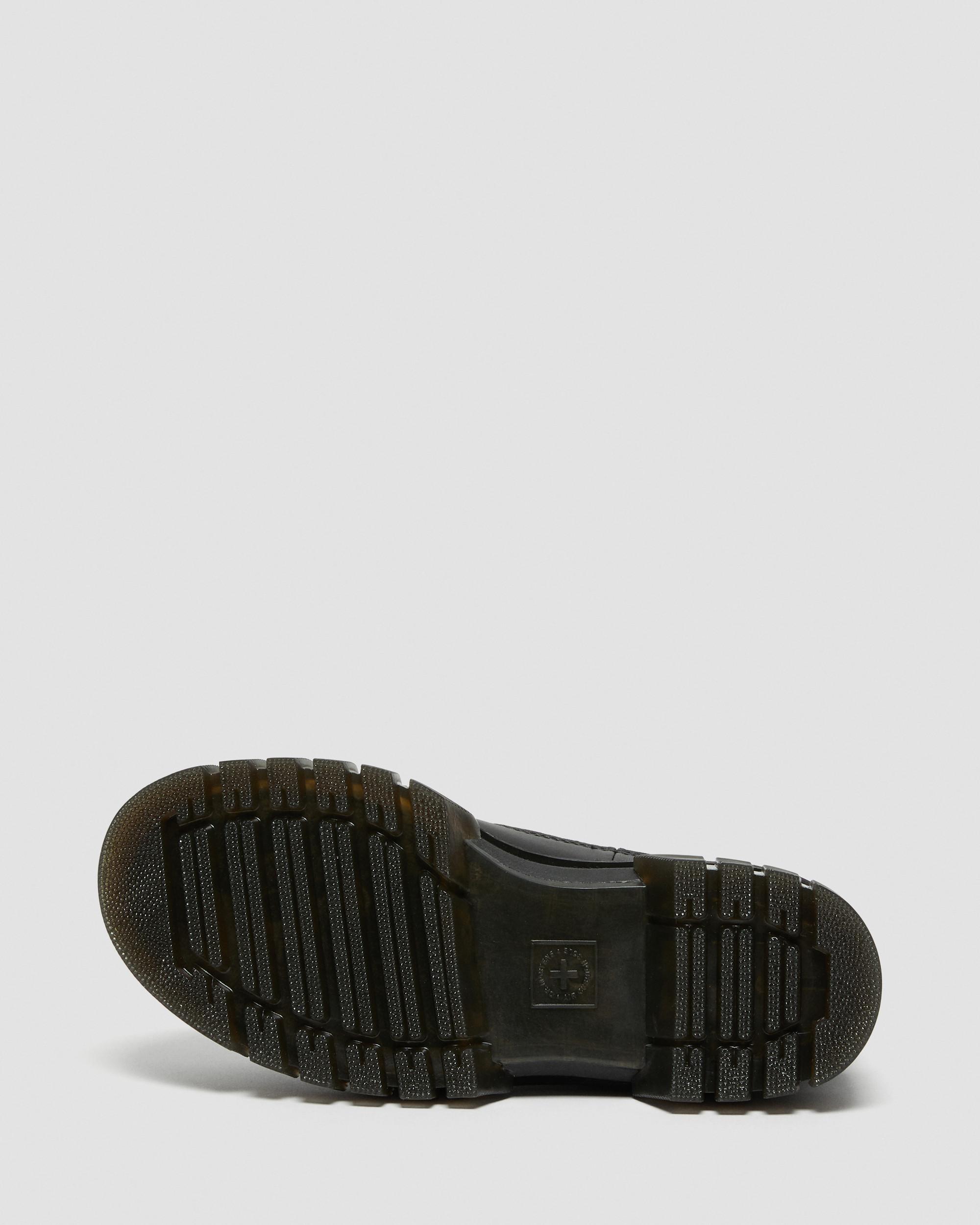 Audrick Nappa Leather Platform Chelsea Boots in Black | Dr. Martens