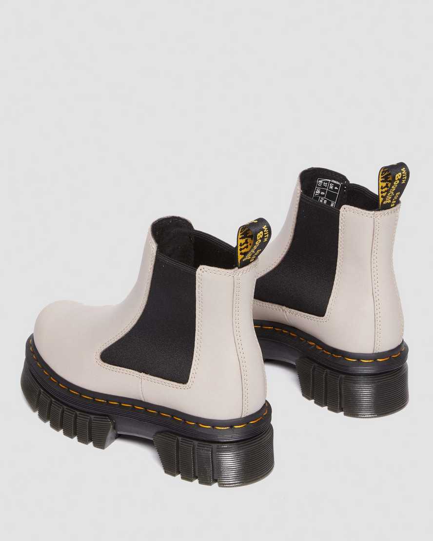 AUDRICK CHELSEAAudrick Chelsea-støvler med platform i Nappa Lux-læder Dr. Martens