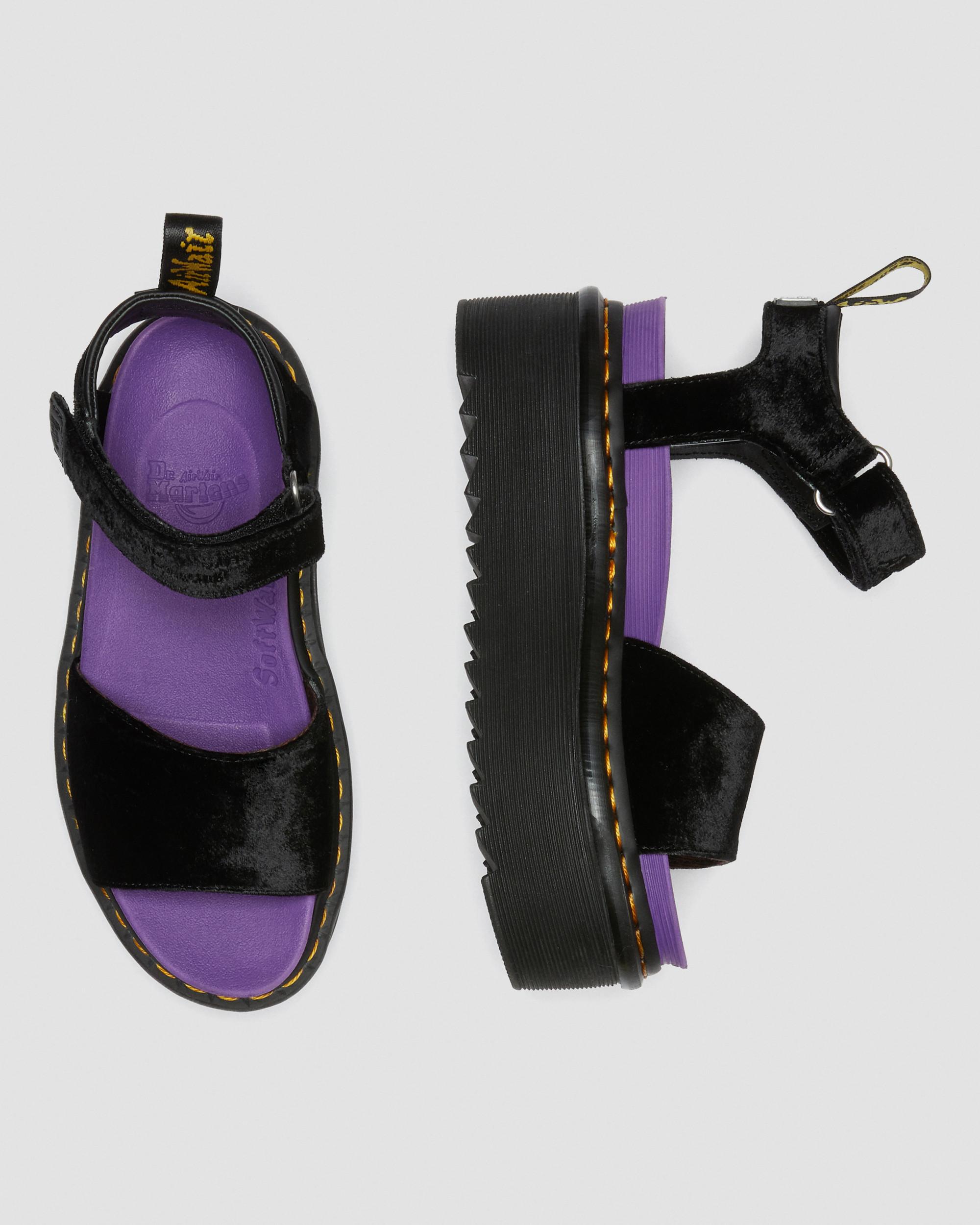 purple dr martens sandals