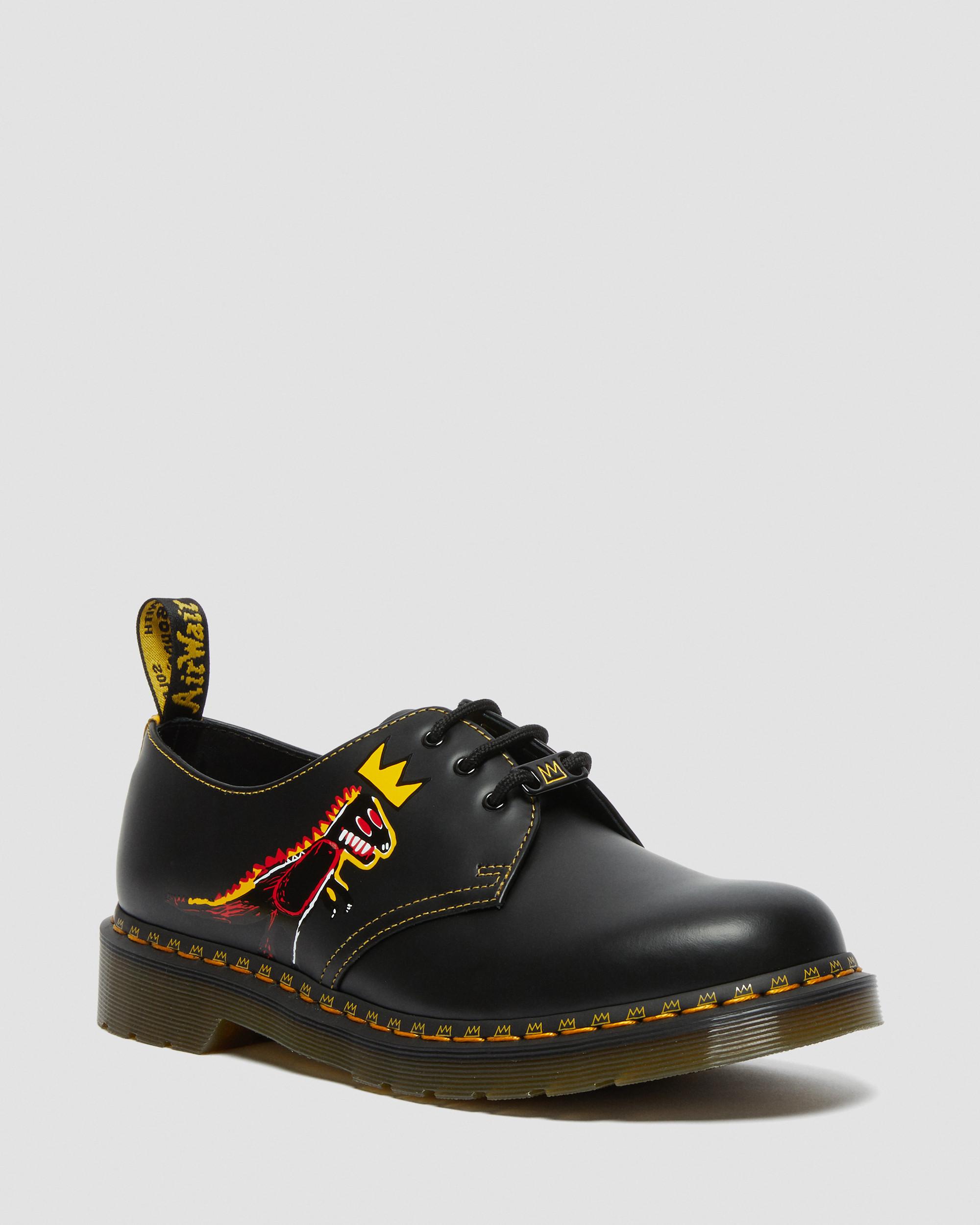 1461 Basquiat Leather Oxford Shoes​ in Black | Dr. Martens