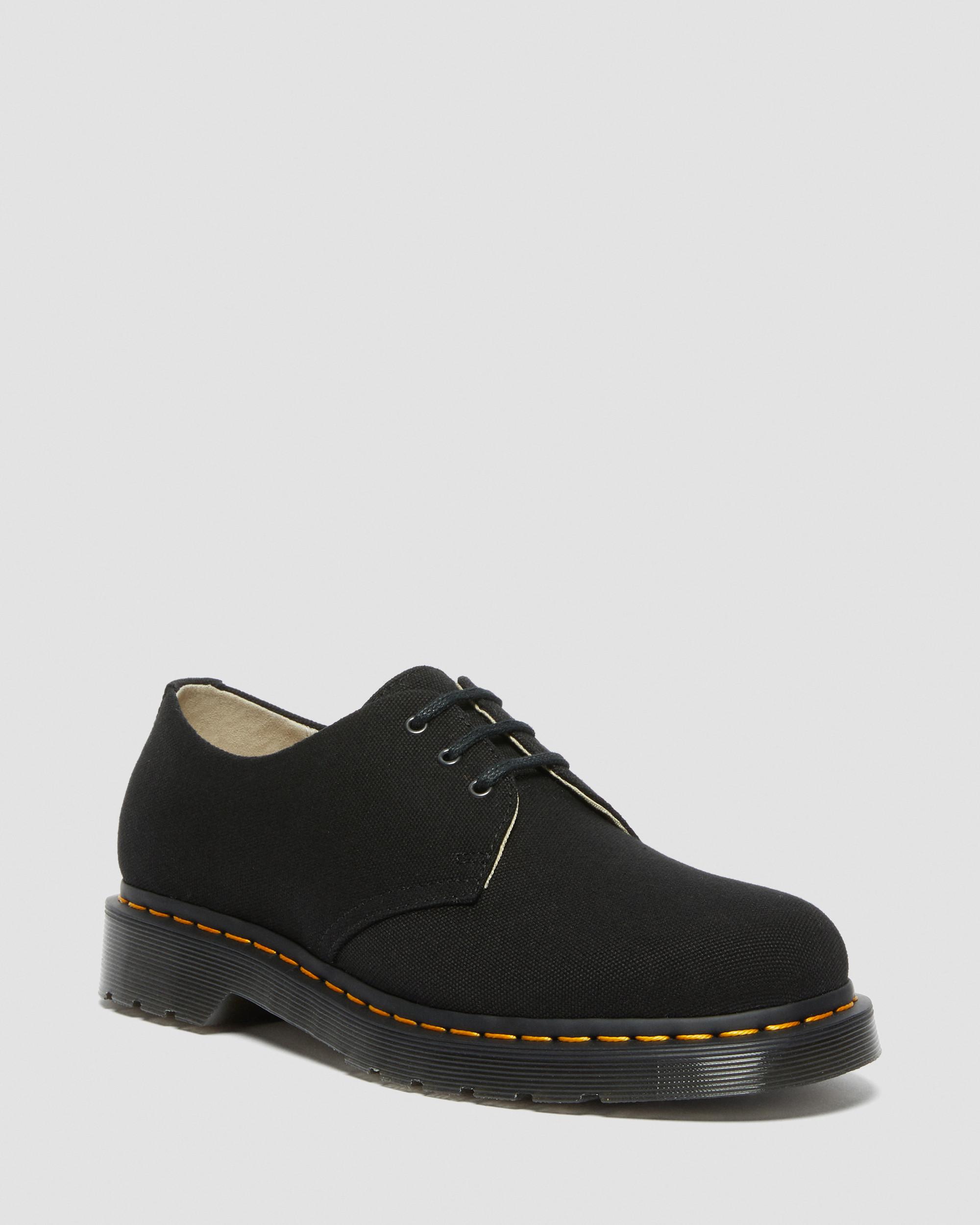 1461 Canvas Oxford Shoes in Black | Dr. Martens