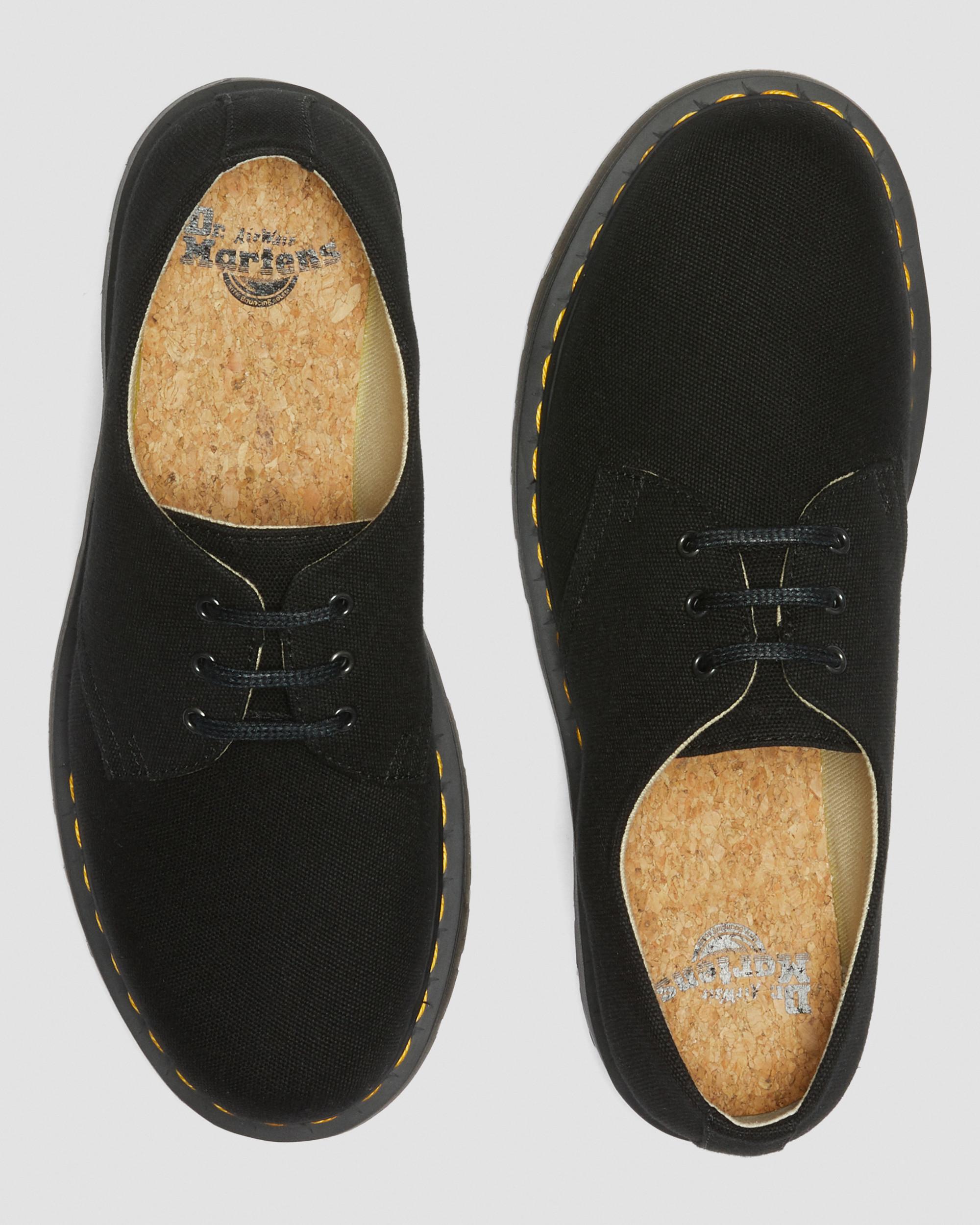1461 Canvas Oxford Shoes in BLACK | Dr. Martens™