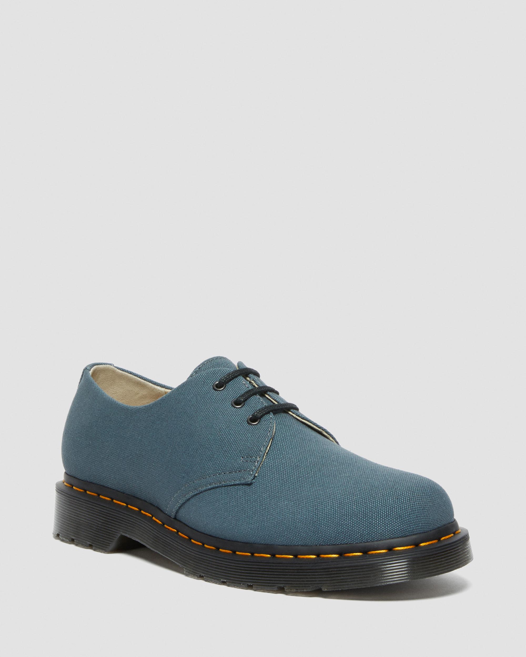 1461 Canvas Oxford Shoes in Grey | Dr. Martens