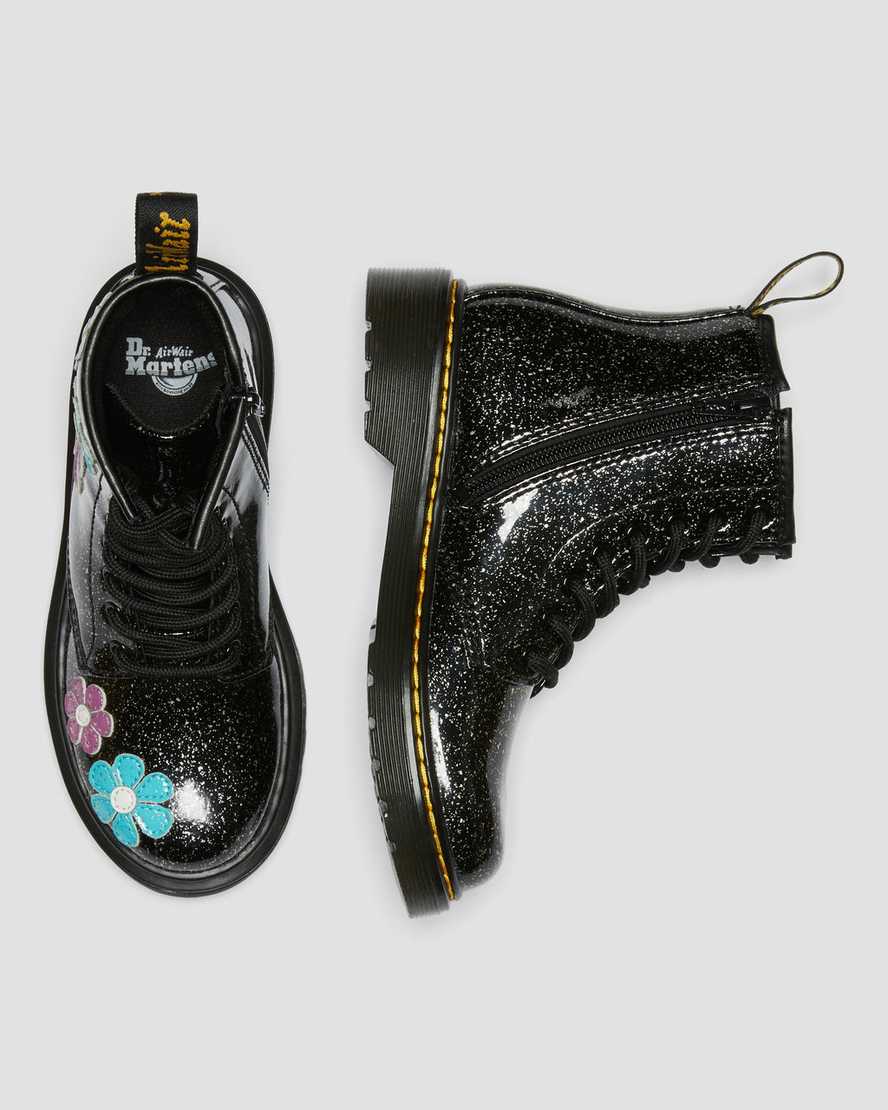 1460 JSmåbørn 1460 Glitter Patent snørestøvler i læder Dr. Martens