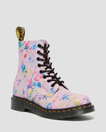 1460 Pascal Rainbow Suede Lace Up Boots